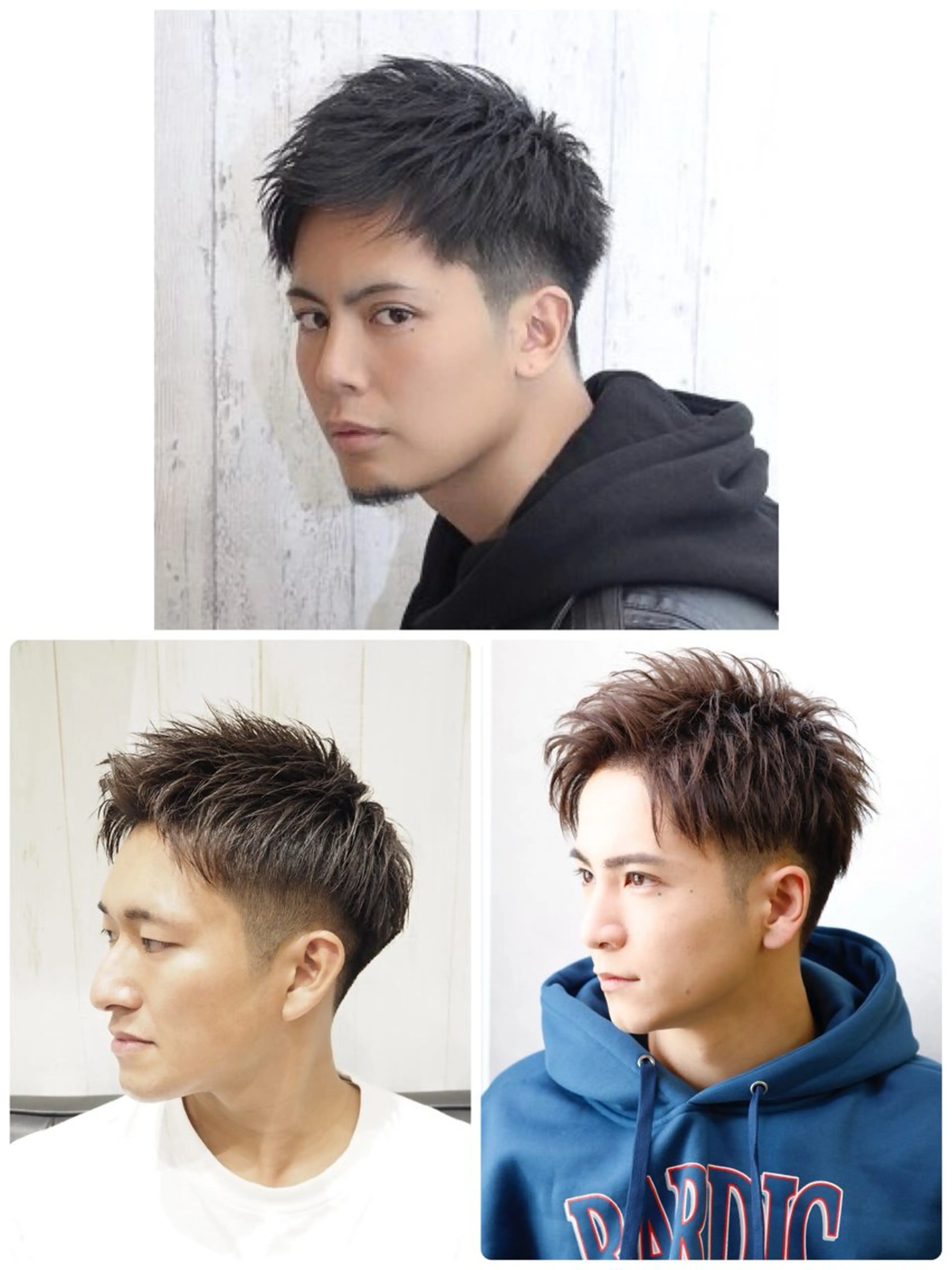 アップバングショート【メンズ限定】の写真