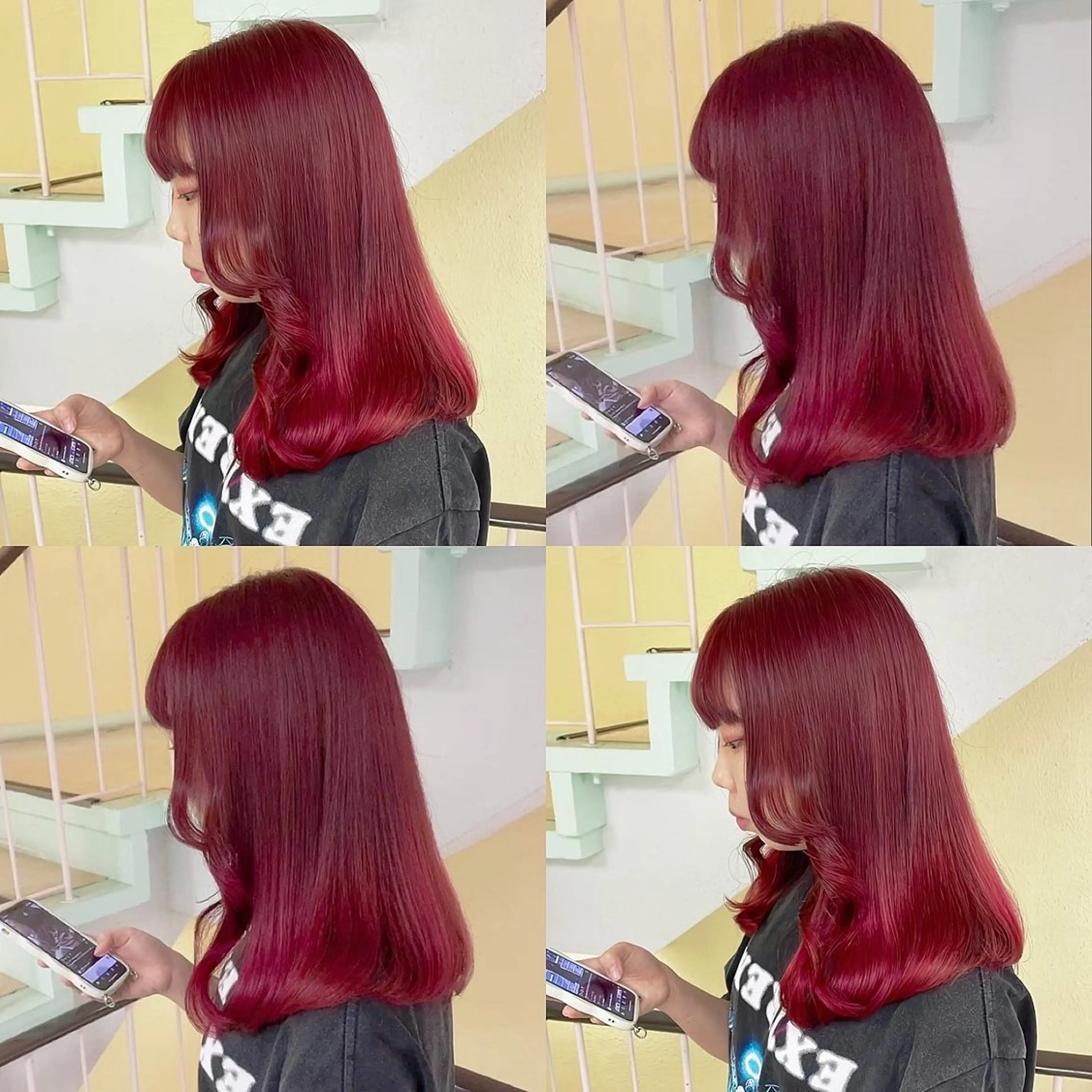 カラー ヘアカラー トリートメント 渋谷:インナーカラー ／🍒エリカ🍒のヘアスタイル