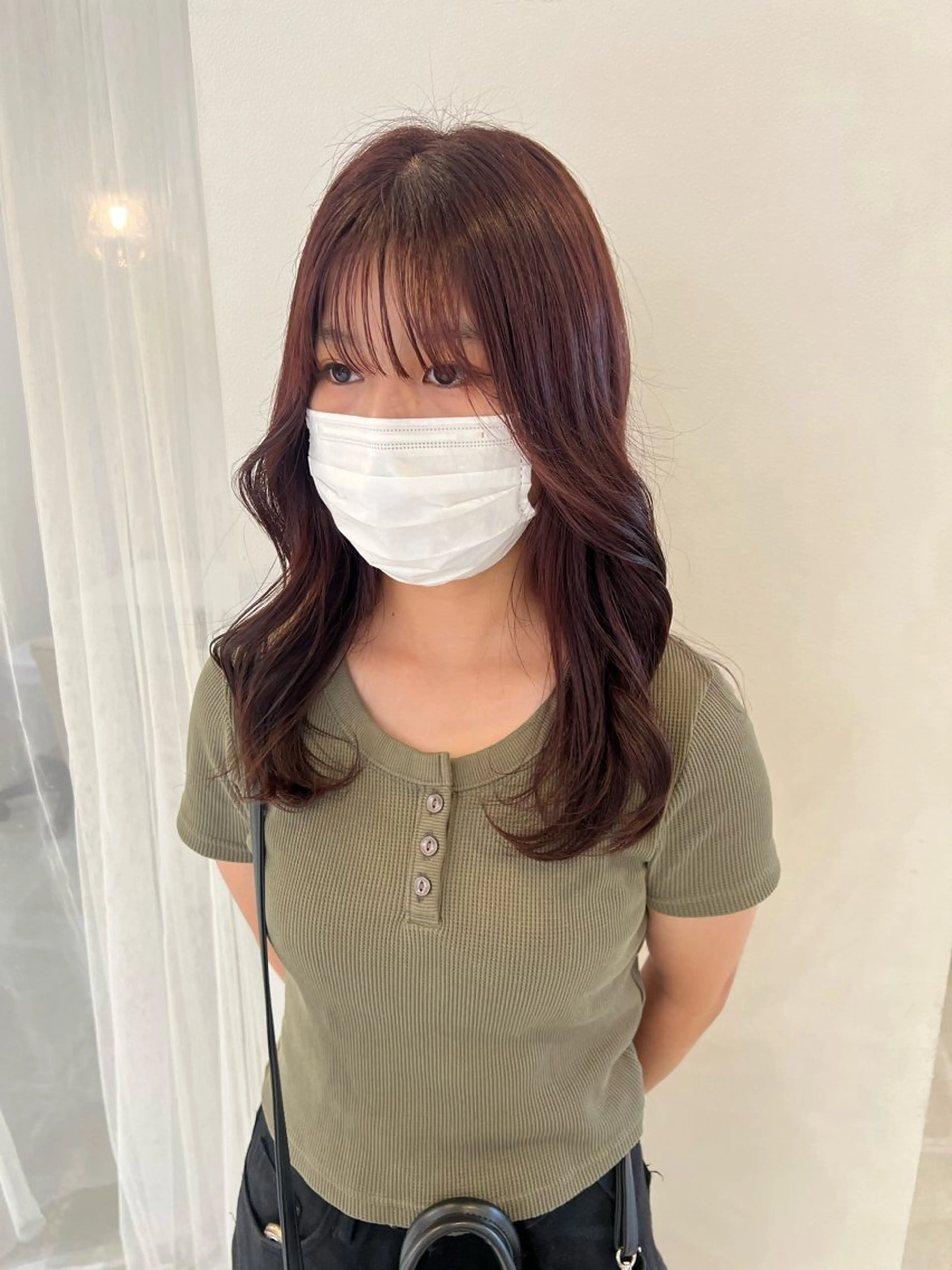 ロング カット ヘアカラー トリートメント 淺井 捺央のヘアスタイル