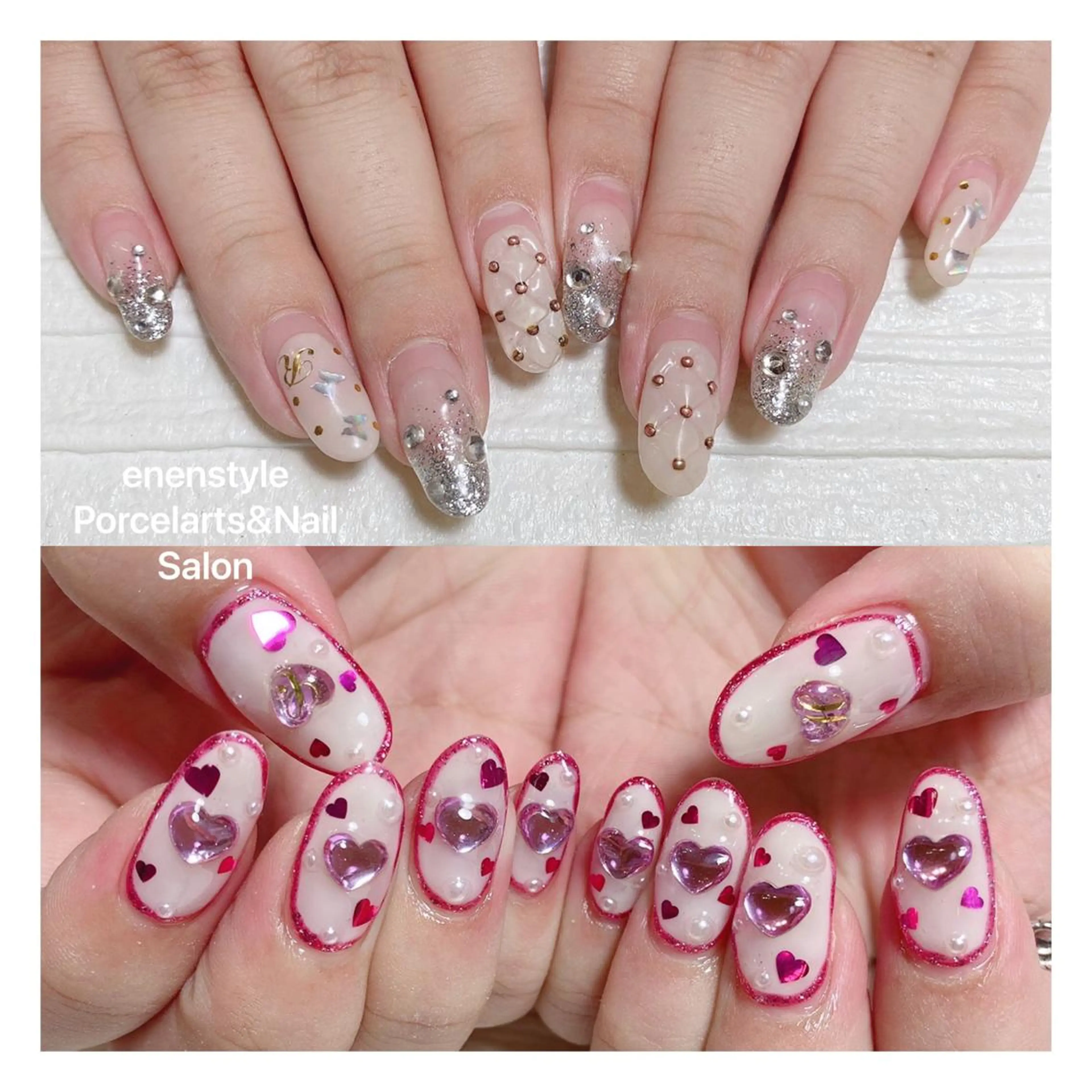 ミディアム ネイル ハンドネイル 👑enen style👑のネイルデザイン