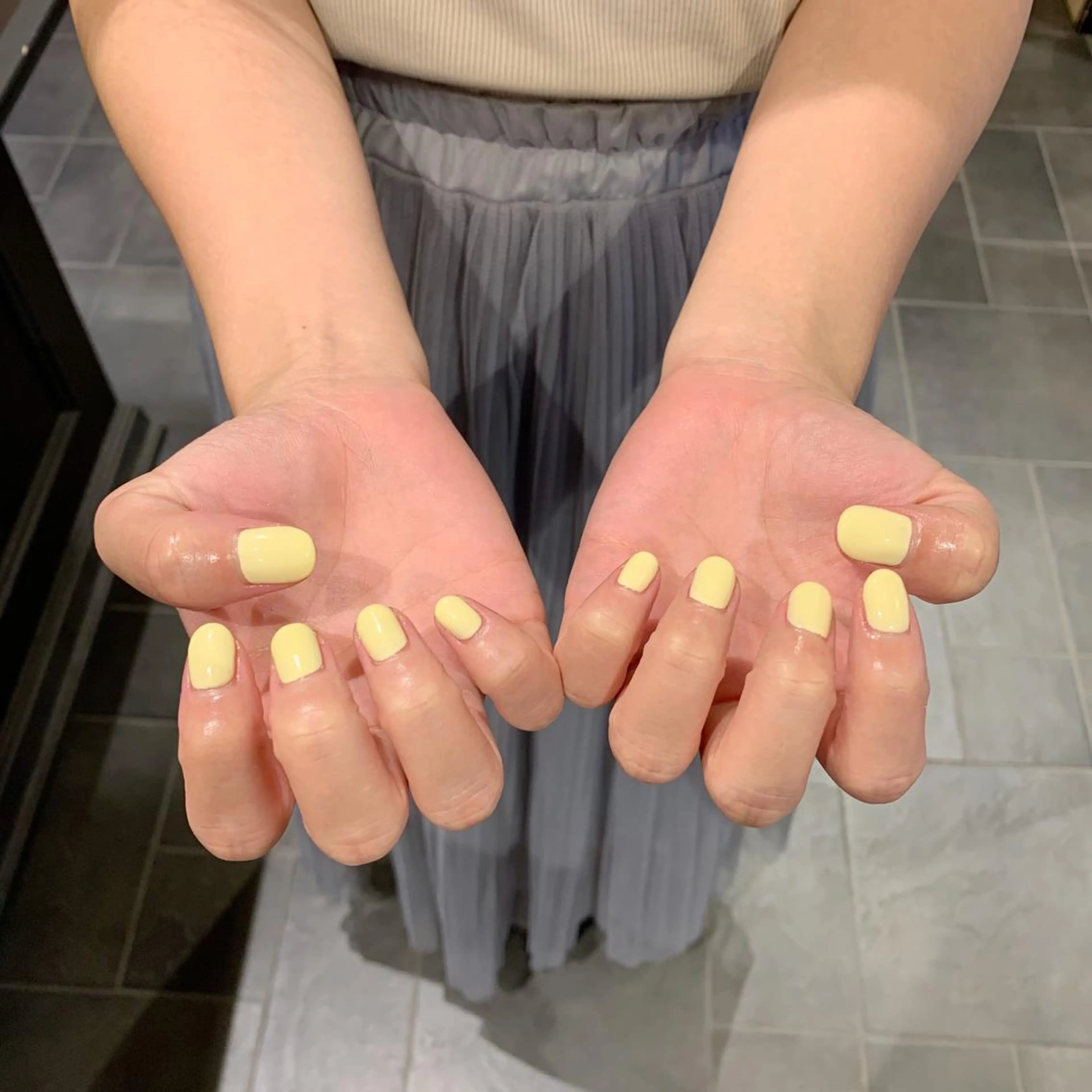 ネイル ジェルネイル ワンカラーネイル パラジェル 鈴木 里奈のネイルデザイン