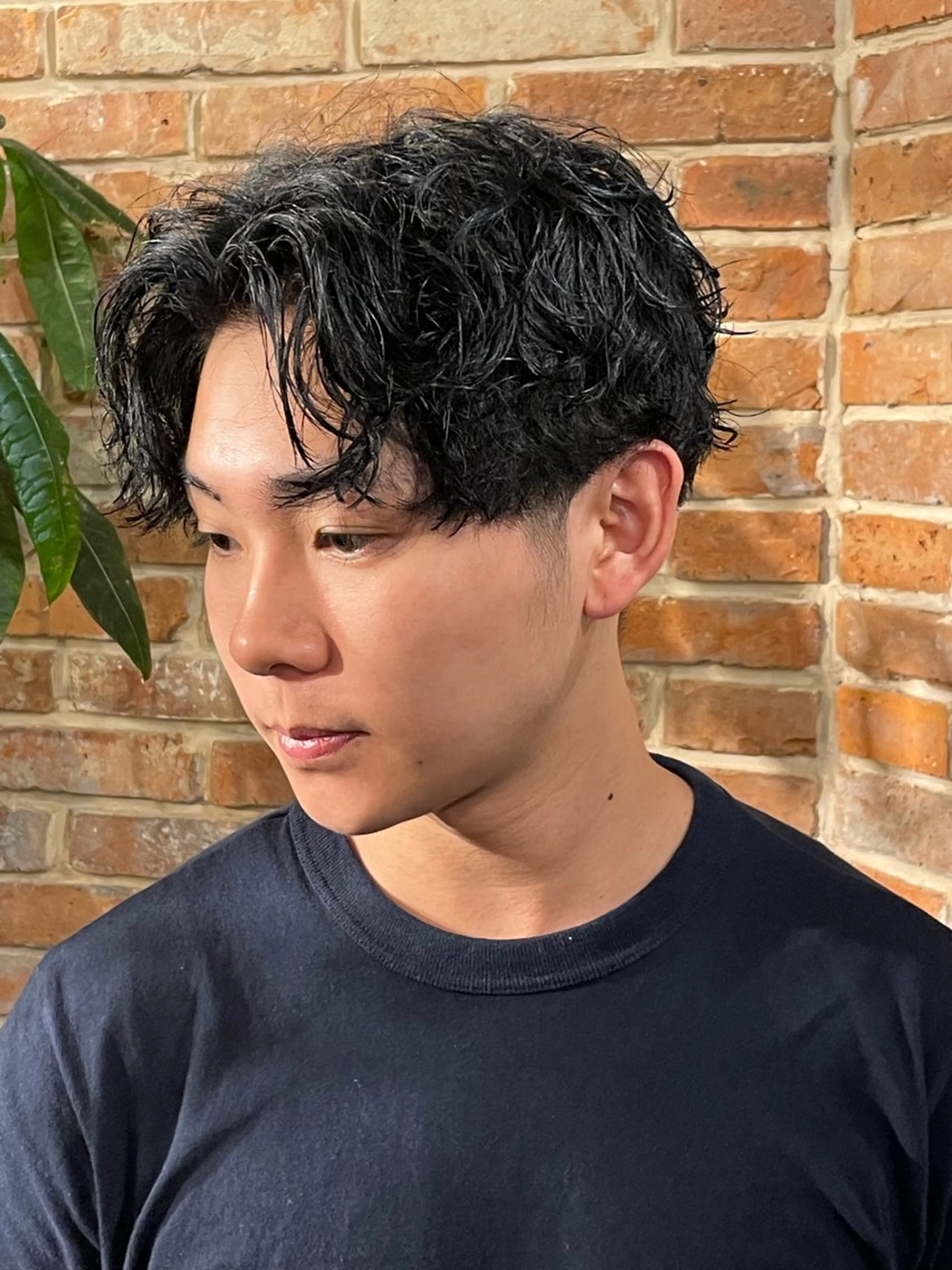 パーマ メンズ 武田 駿兵のヘアスタイル