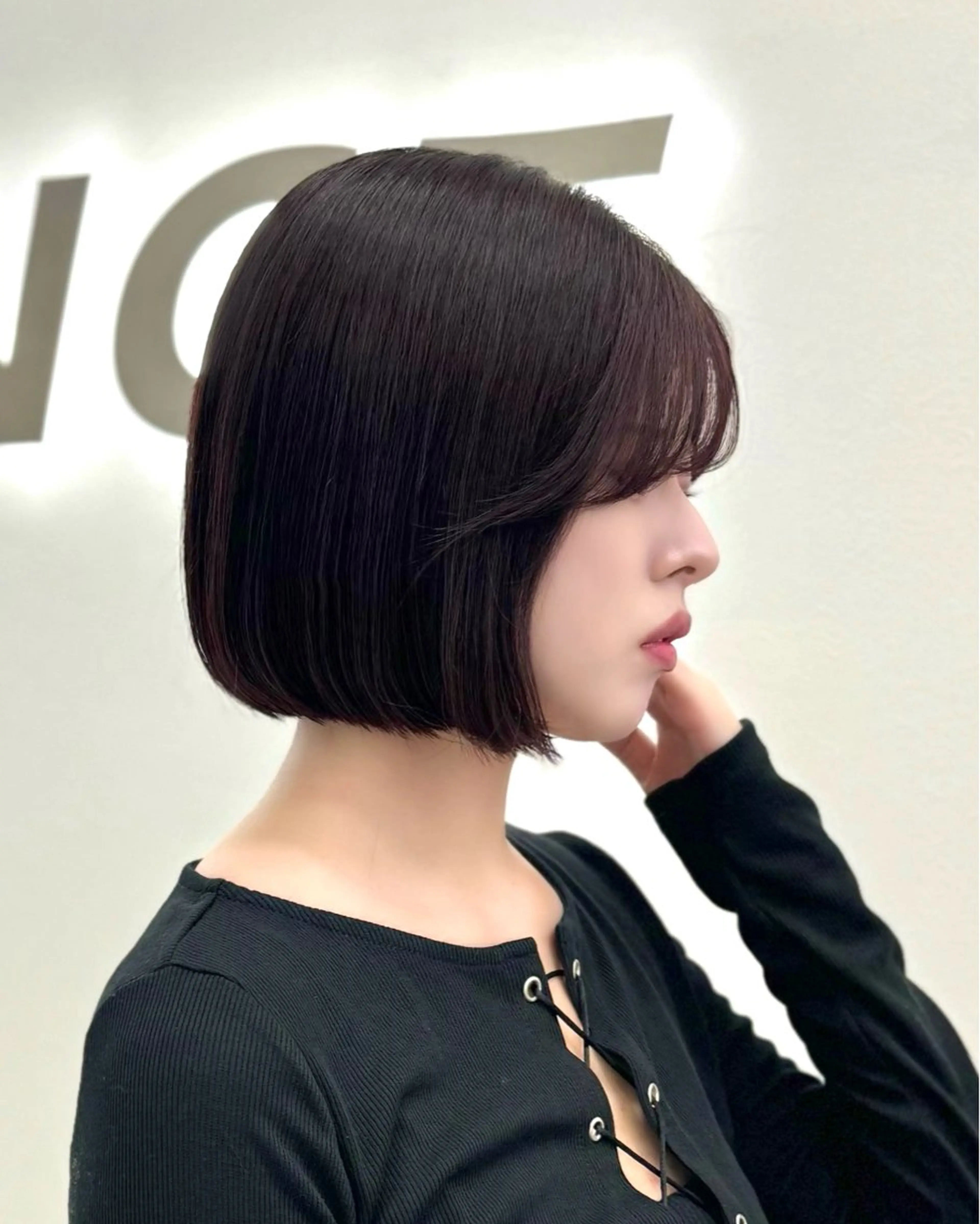 ショート カラー ヘアアレンジ カット トリートメント ヘアセット ‎🤍韓国ボブ/ 縮毛矯正🪽‪ひかりのヘアスタイル