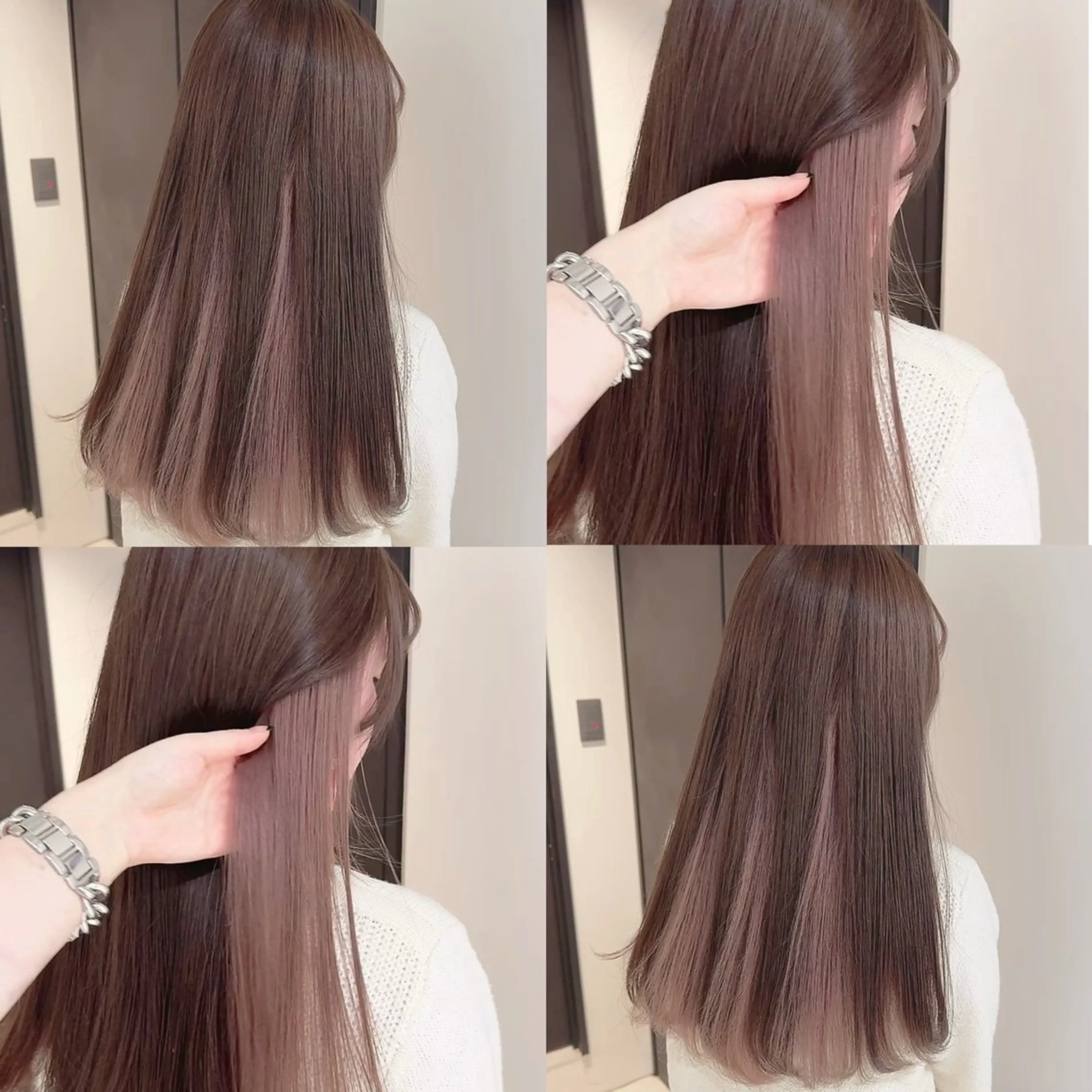 カラー ベージュカラー インナーカラー ヘアカラー トリートメント 渋谷:インナーカラー ／🍒エリカ🍒のヘアスタイル