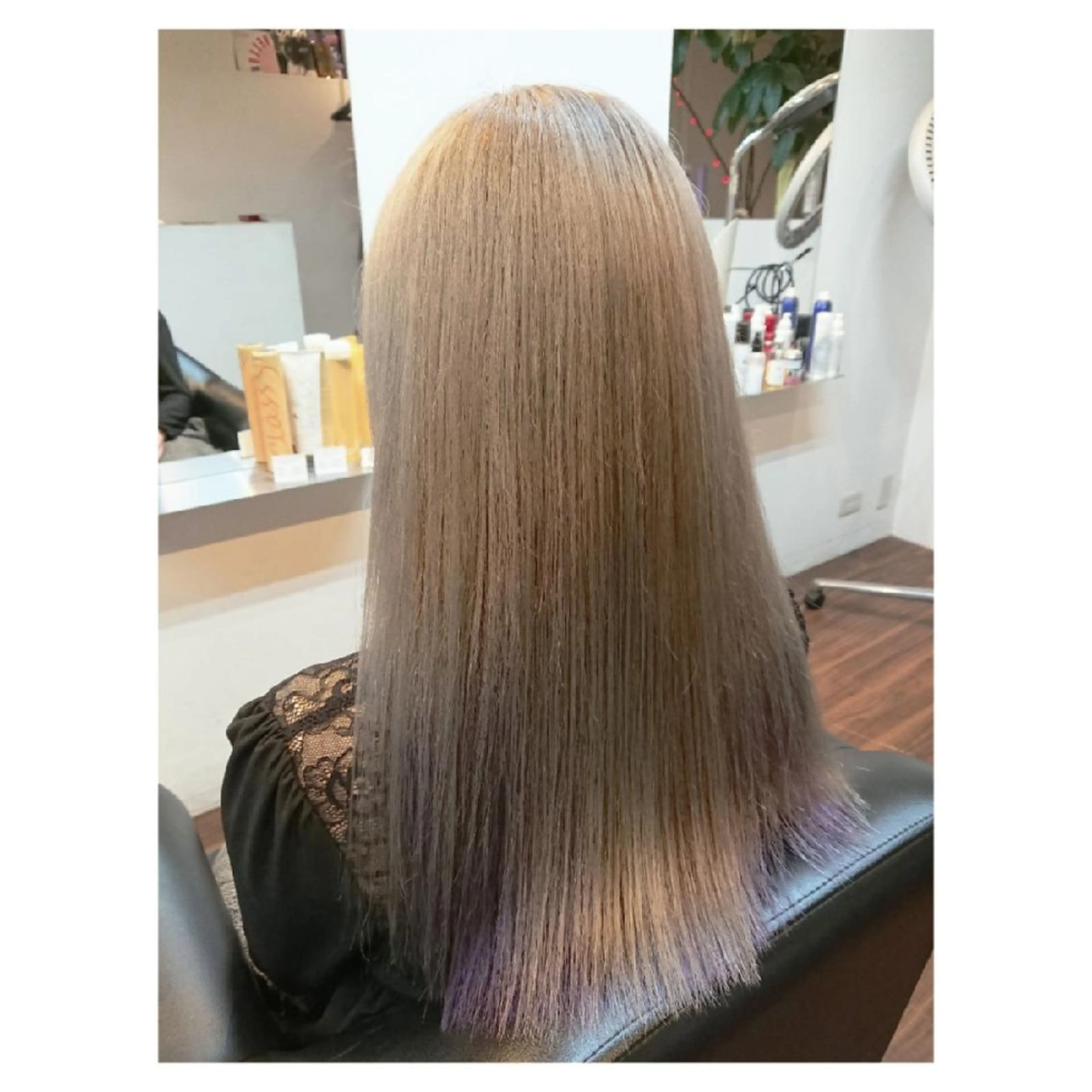 ロング カラー ブリーチ トリートメント カット ヘアカラー トリートメント 原田 祥彰のヘアスタイル