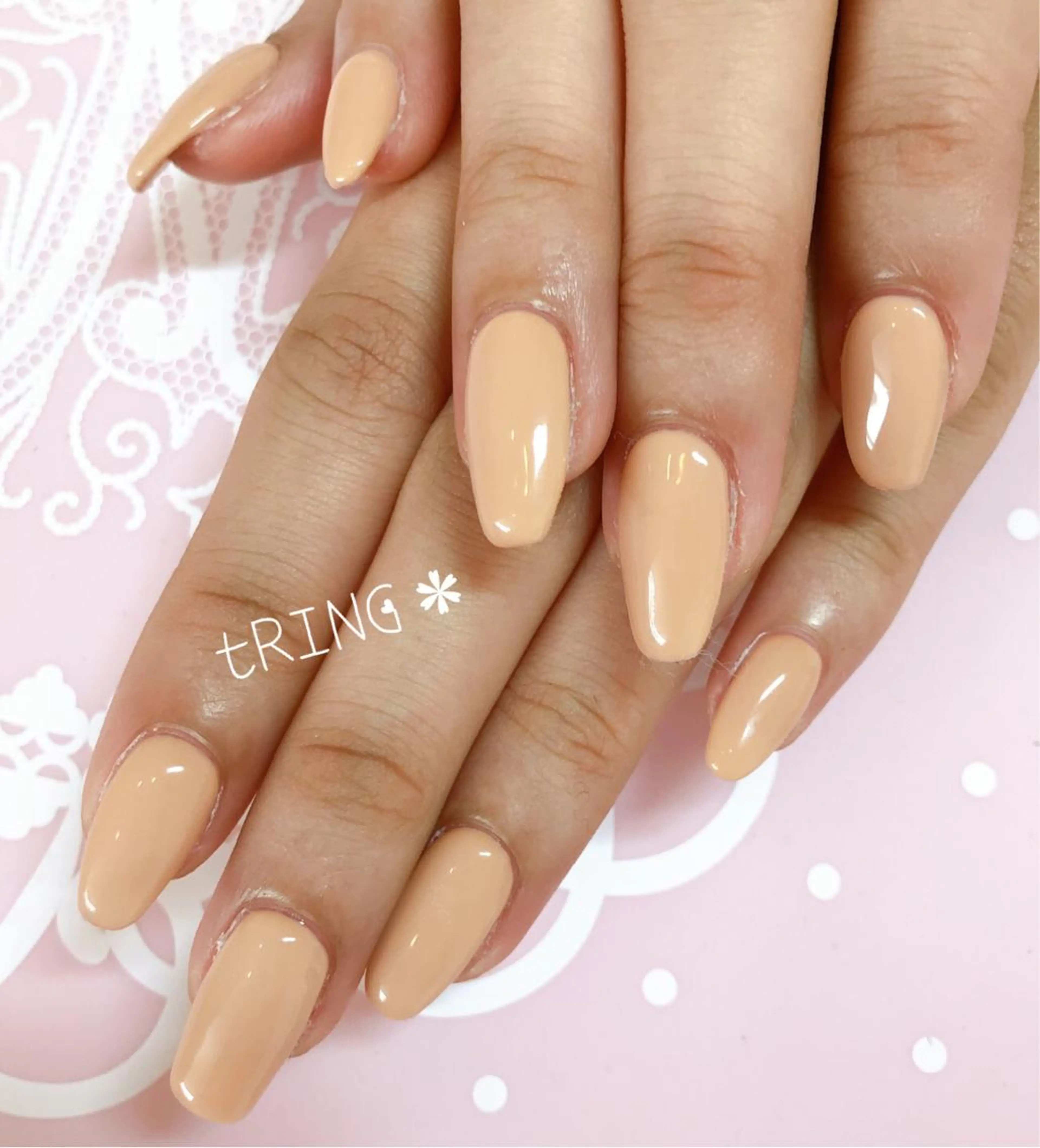 ネイル ハンドネイル tRING＊ しいの木台のネイルデザイン