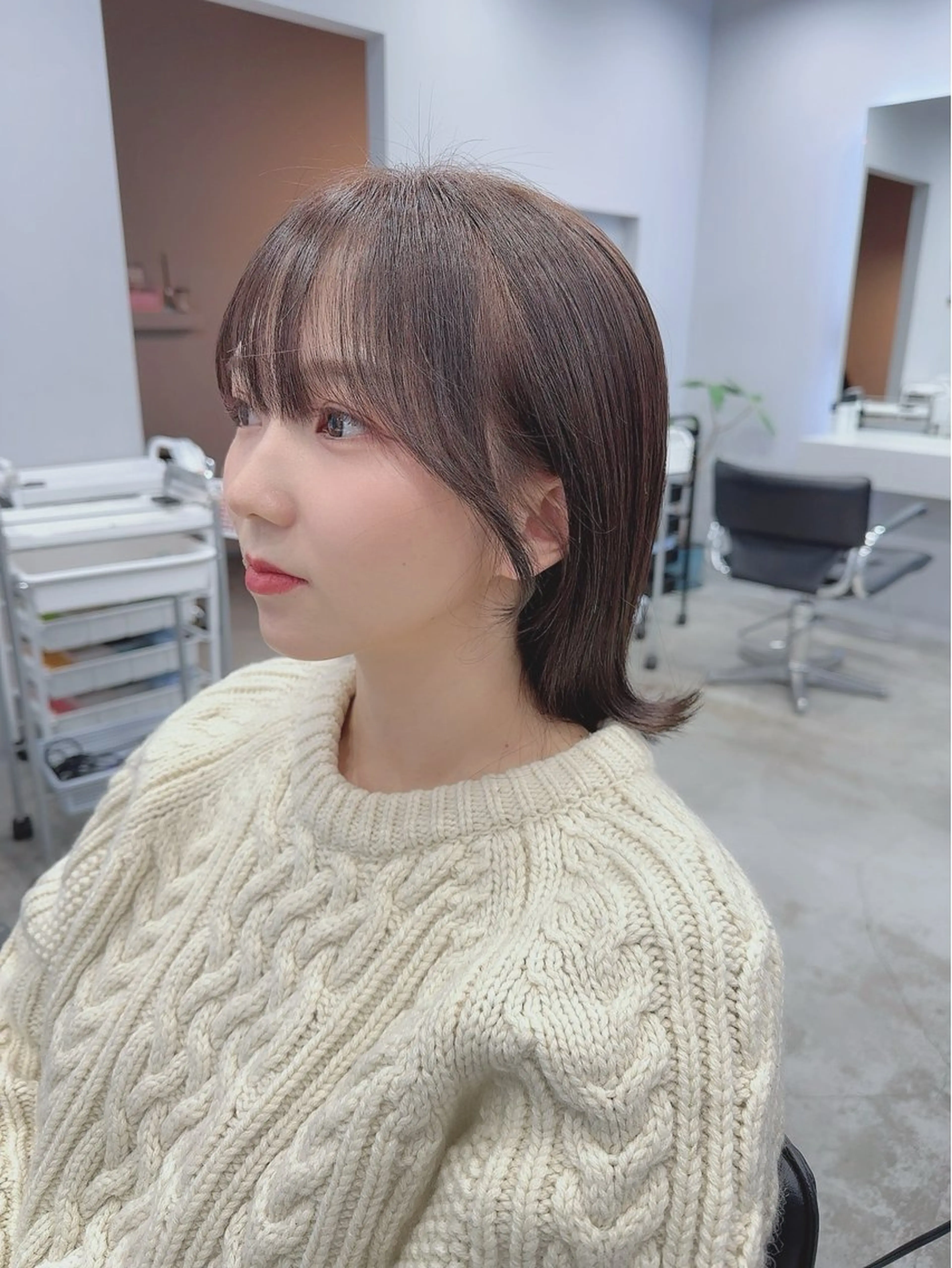 カット+カラー（肩より上で5cm以上切らせていただける方）の写真