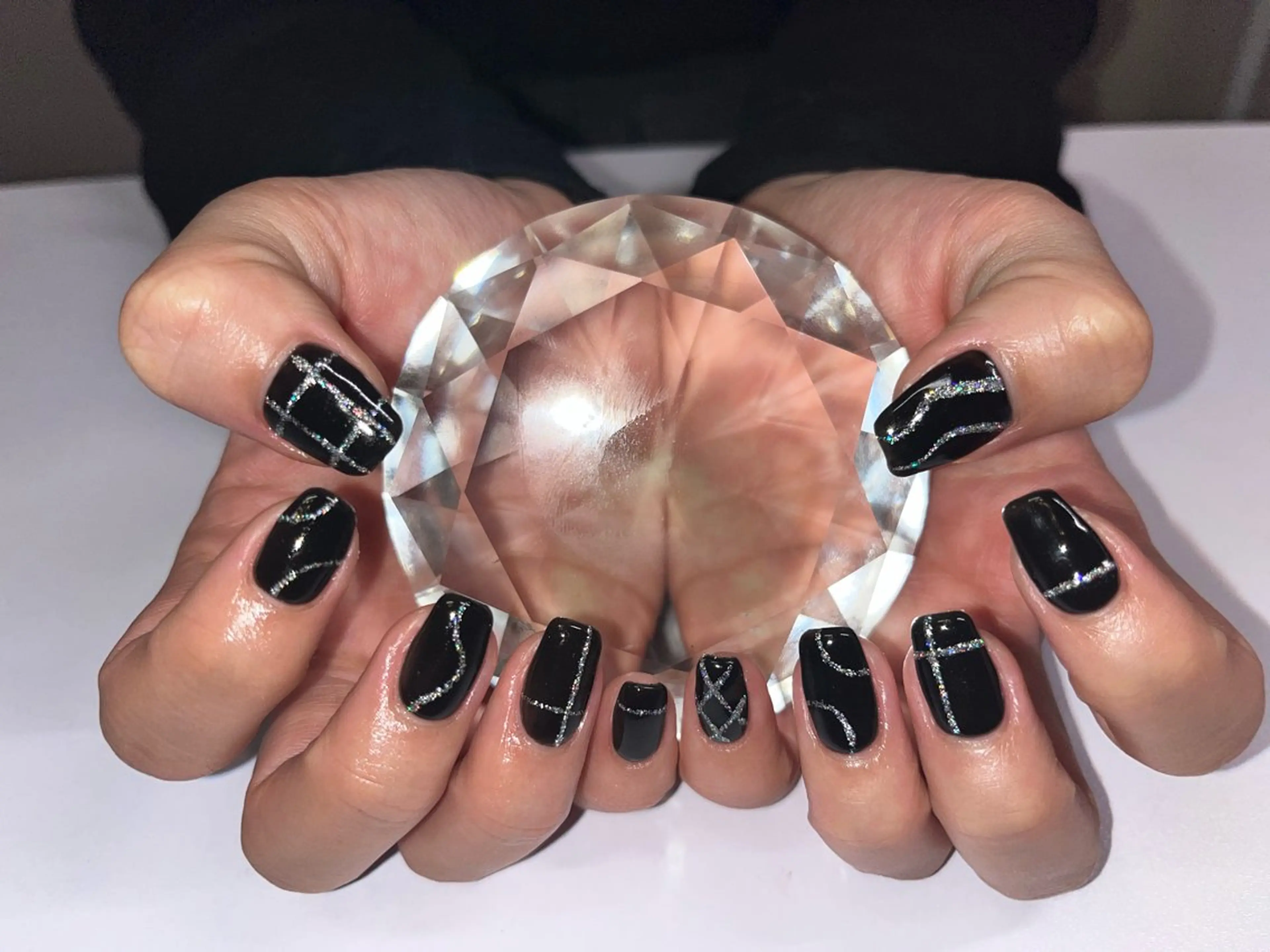 ネイル マグネットネイル ニュアンスネイル ワンカラーネイル シンプルネイル 夏ネイル プライベートサロン N's Nailのネイルデザイン