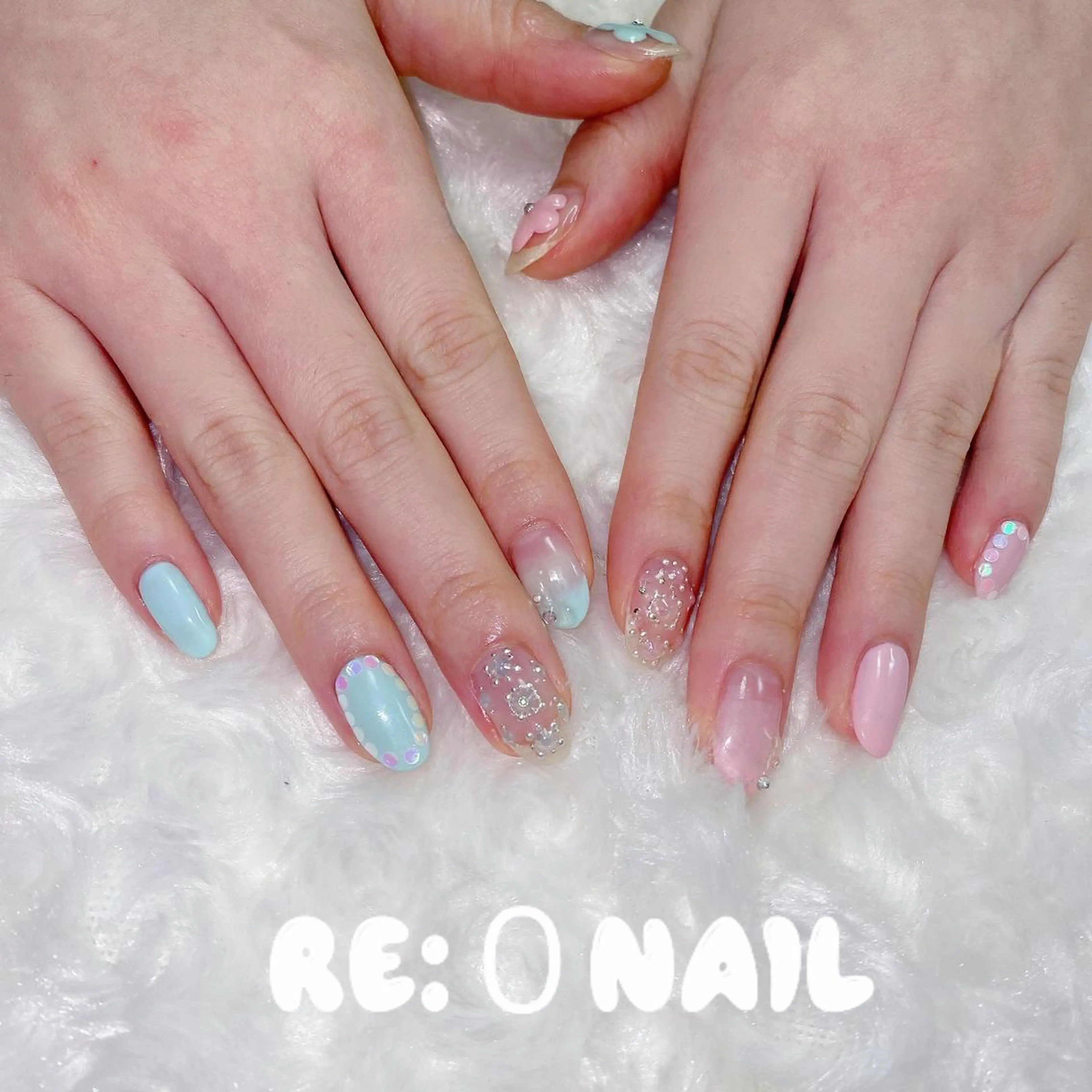 ネイル ハンドネイル Re:Ø nail 🩵TSUJIのネイルデザイン