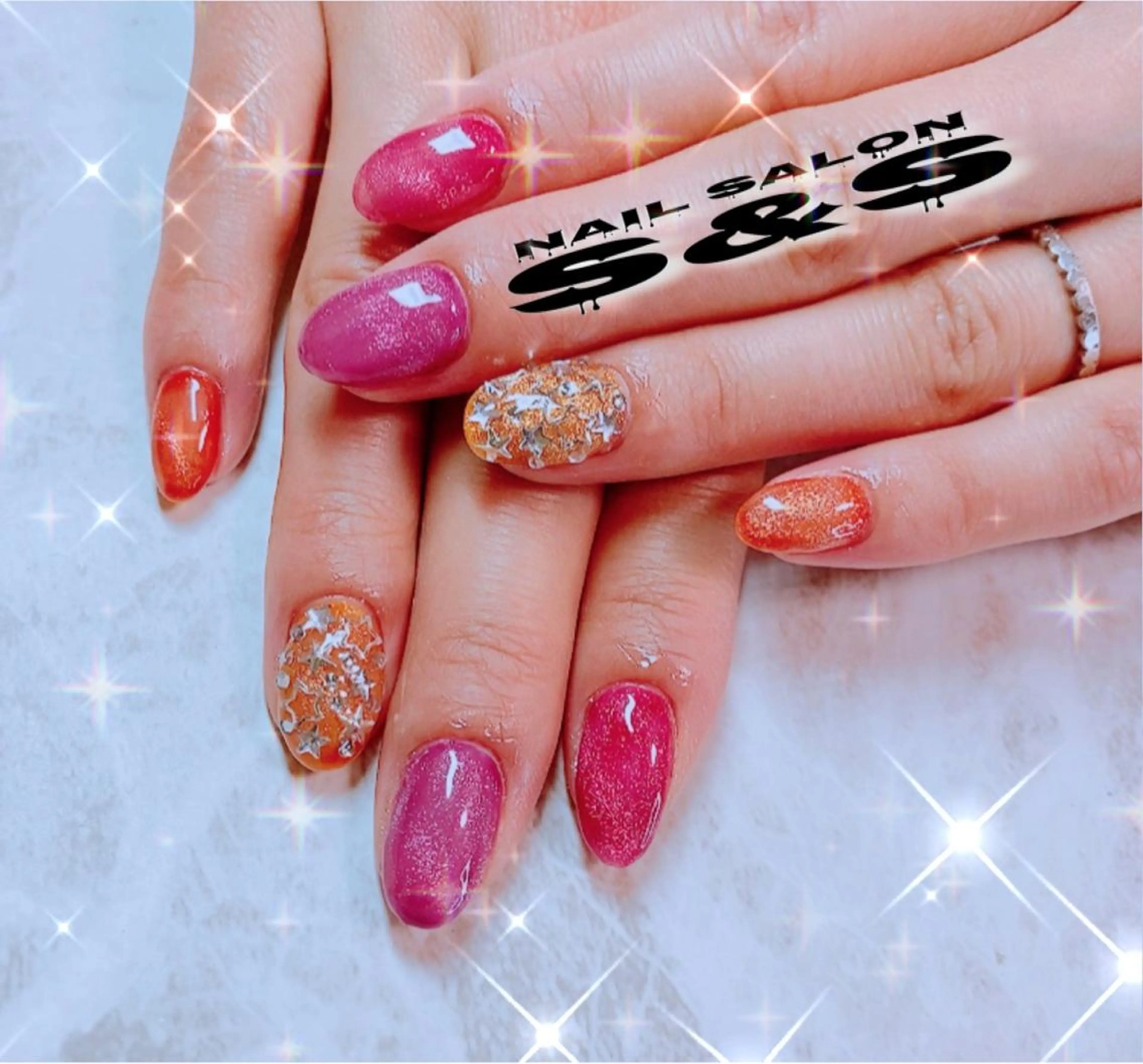 ネイル 長さ出し メンズネイル 持ち込み スカルプネイル S&S 村田小百合のネイルデザイン