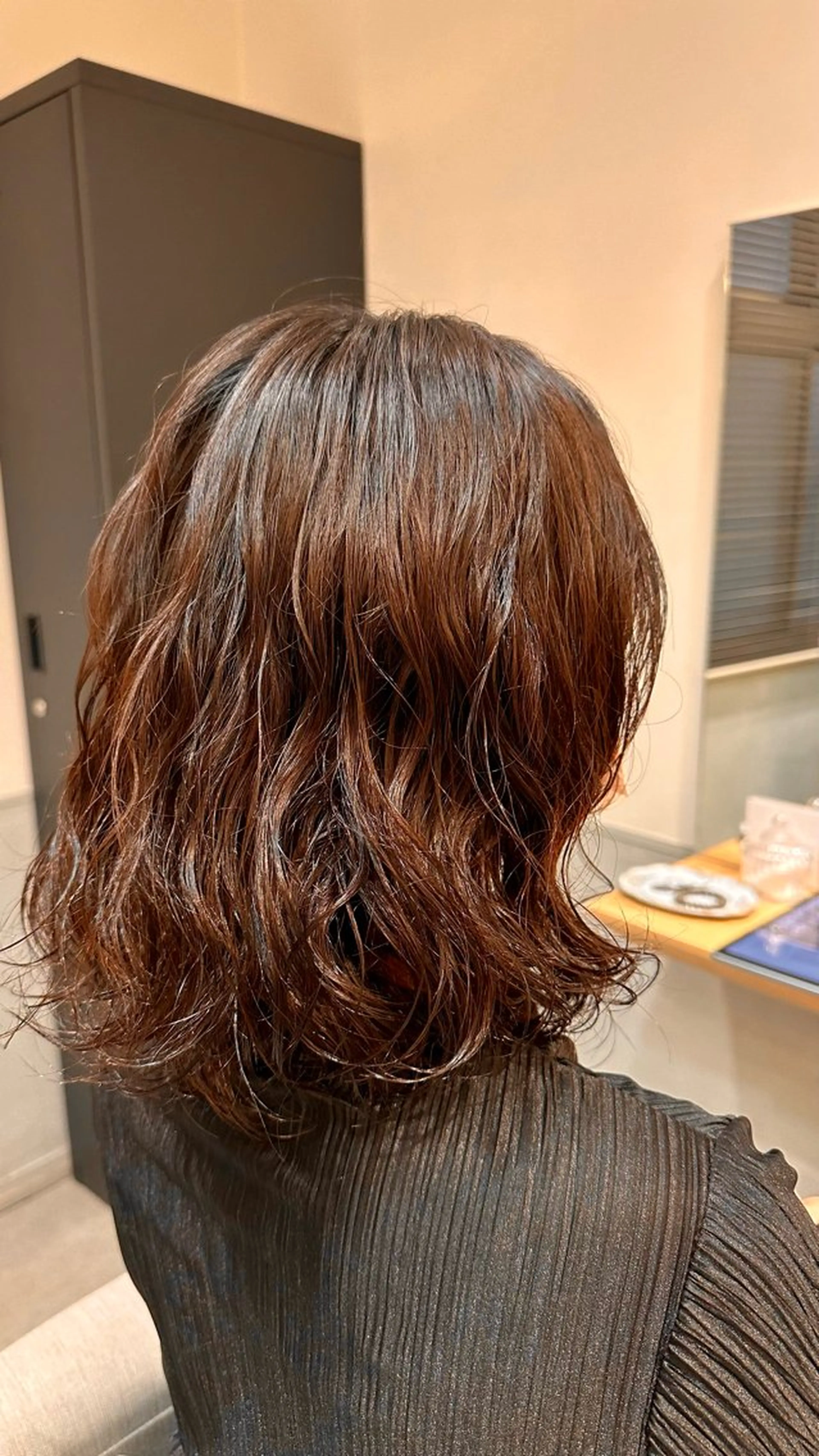 ミディアム ミディアムパーマ ボブ 髪質改善 レイヤーカット カット パーマ トリートメント ショート/ボブ/ 髪質改善/小林祥弘のヘアスタイル