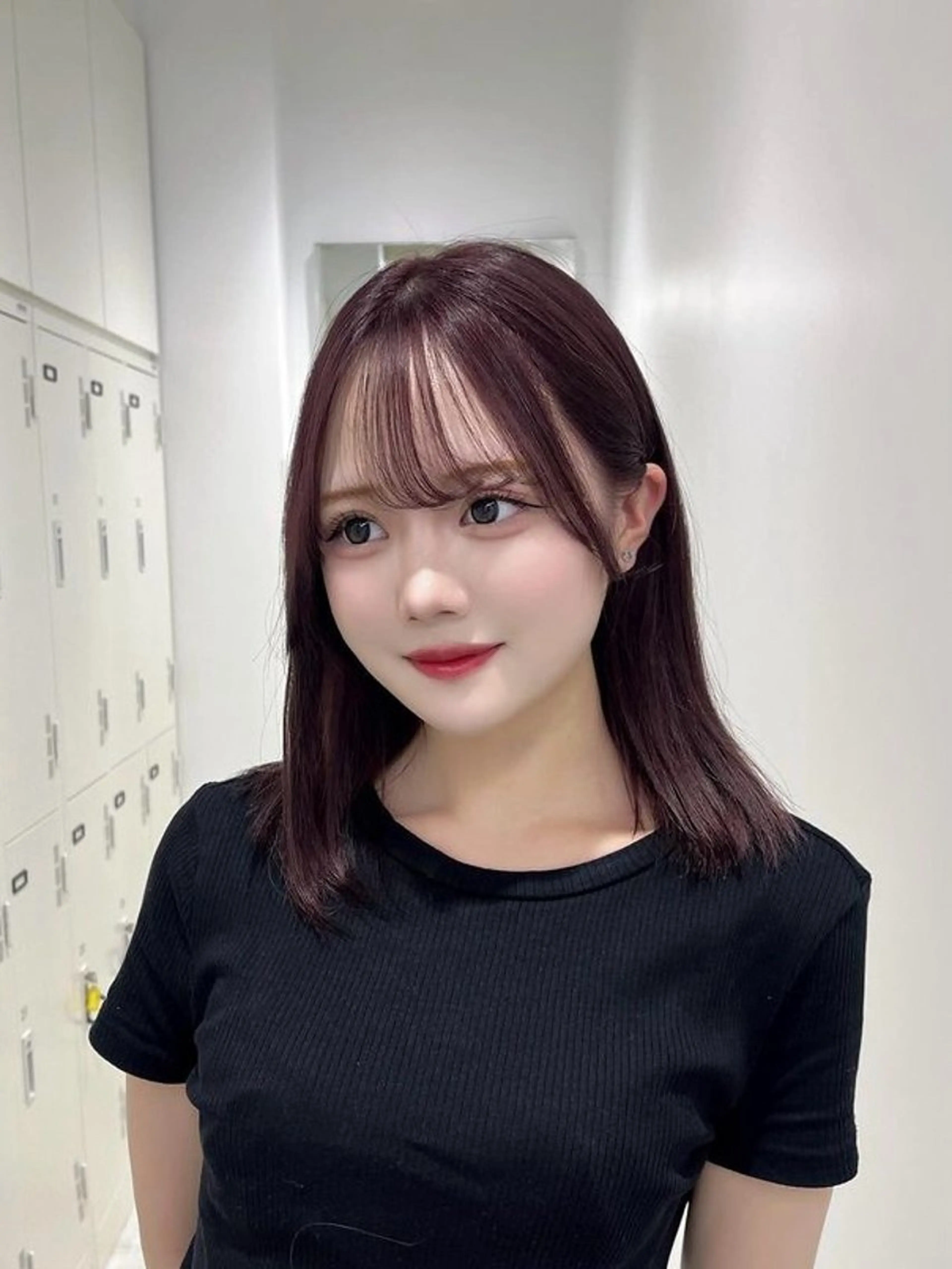 ミディアム カラー 透明感ハイトーン特化 /ケアブリーチ/莉駒のヘアスタイル