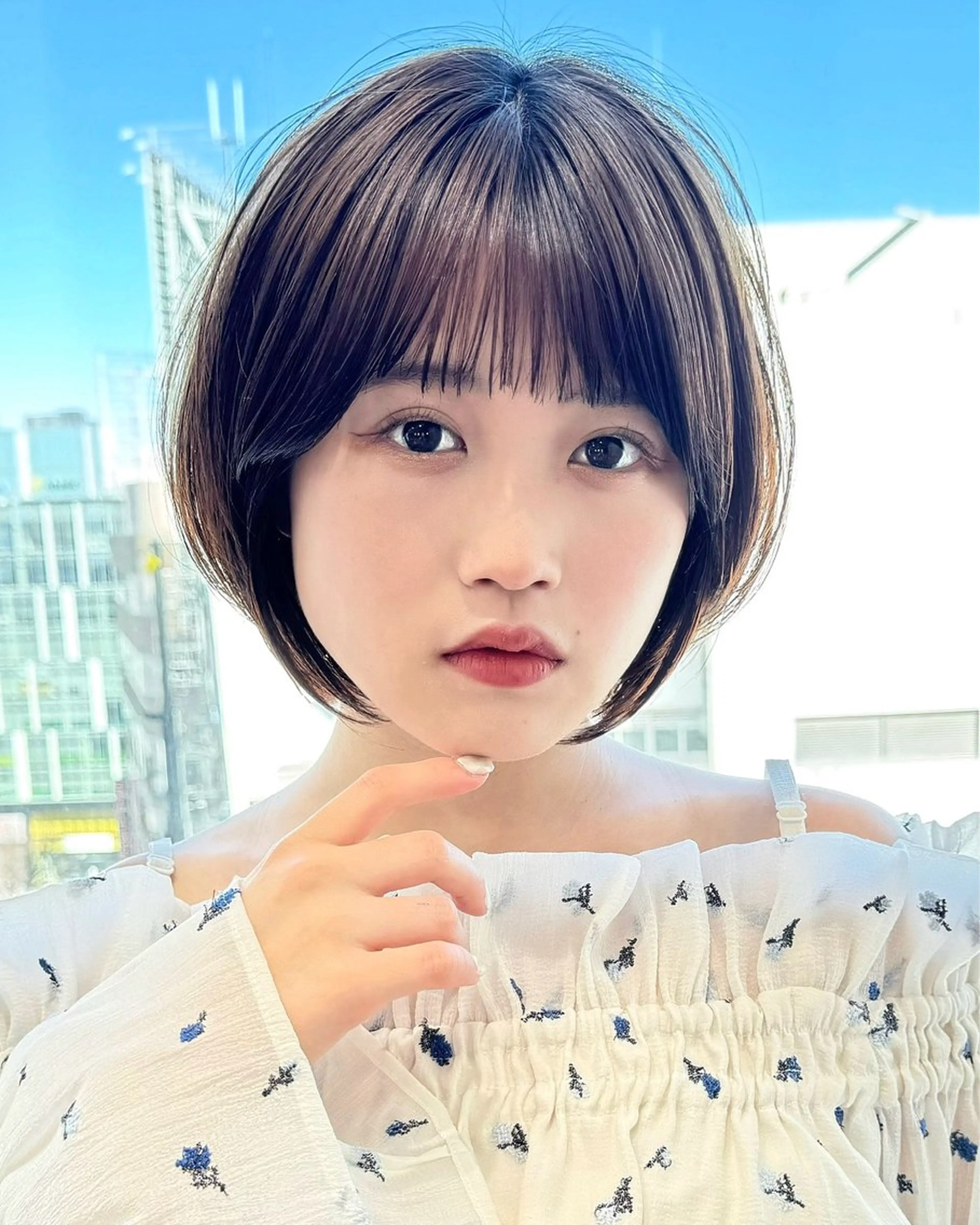 ショート カラー カット ヘアカラー トリートメント 💍新宿ショート 💍岩田莉奈のヘアスタイル