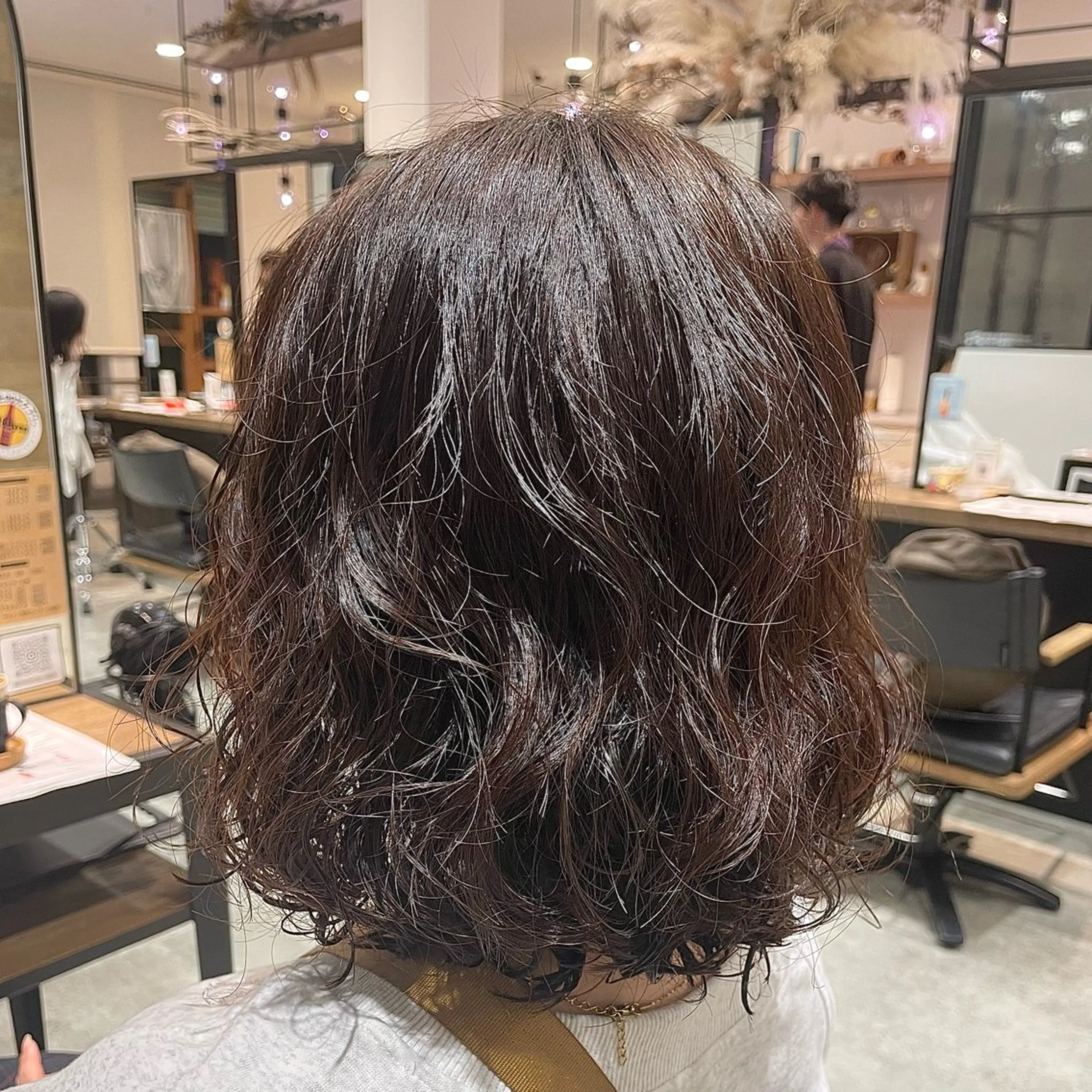ミディアム パーマ ミディアムパーマ 瀬尾 香乃子のヘアスタイル