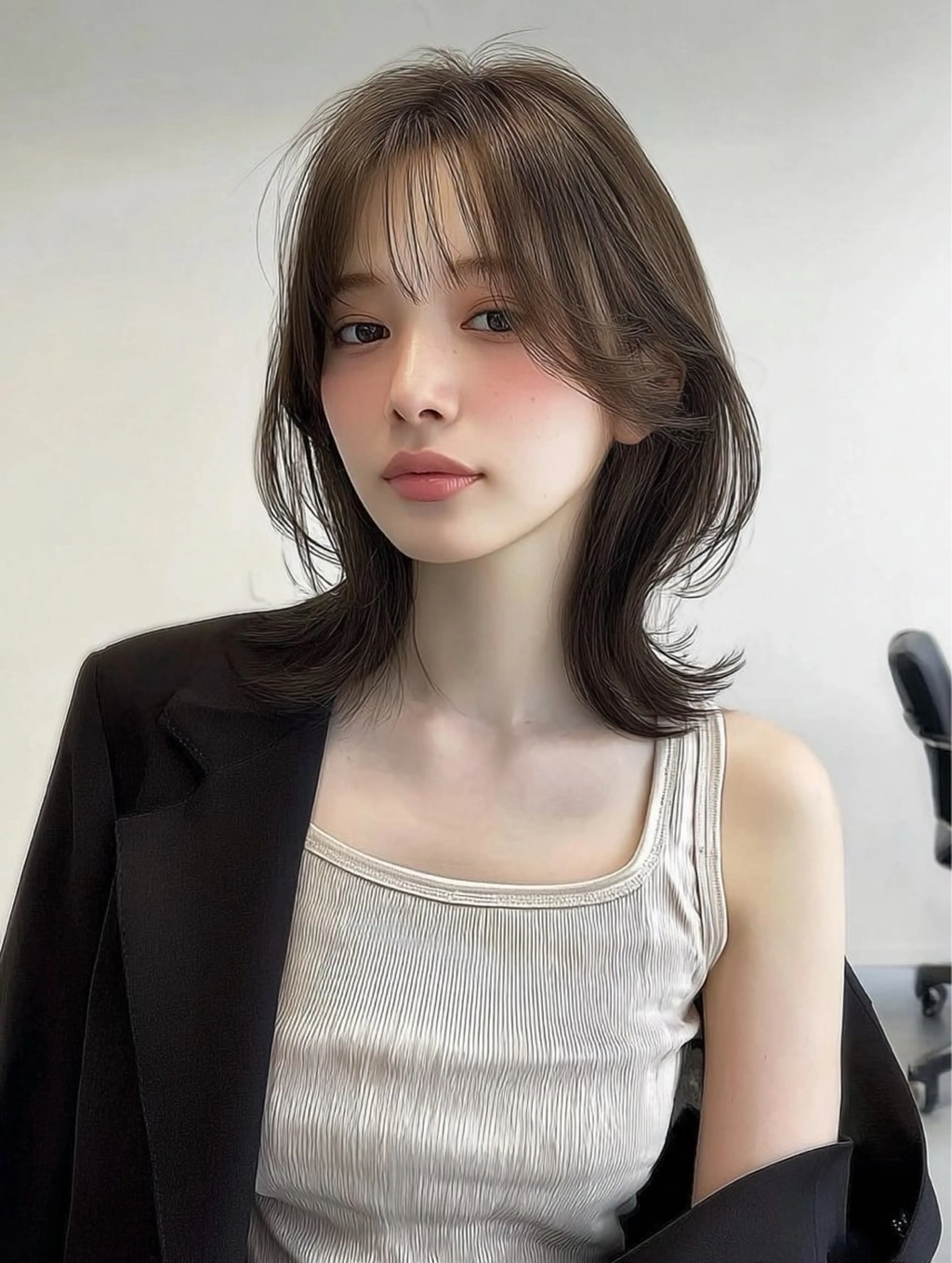 ミディアム 林 佑輔のヘアスタイル