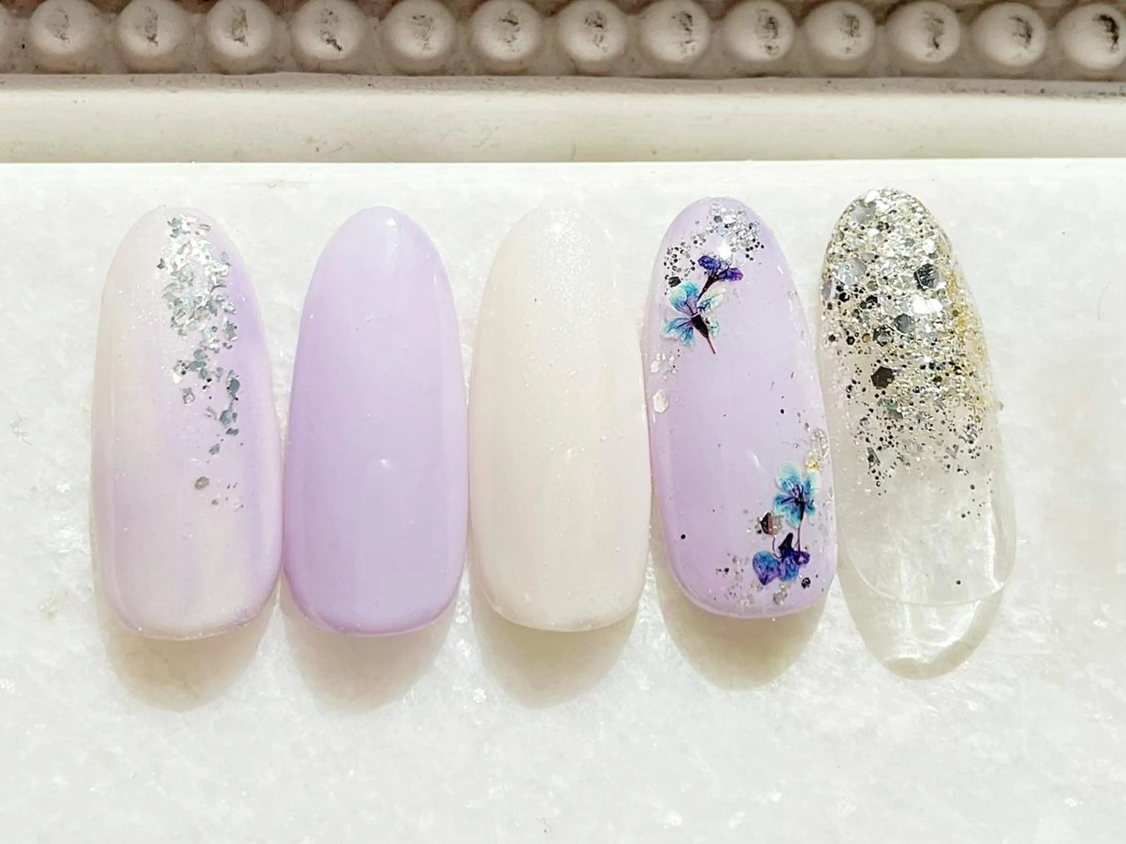 ネイル ジェルネイル パラジェル 春ネイル ハンドネイル Satomi  のネイルデザイン