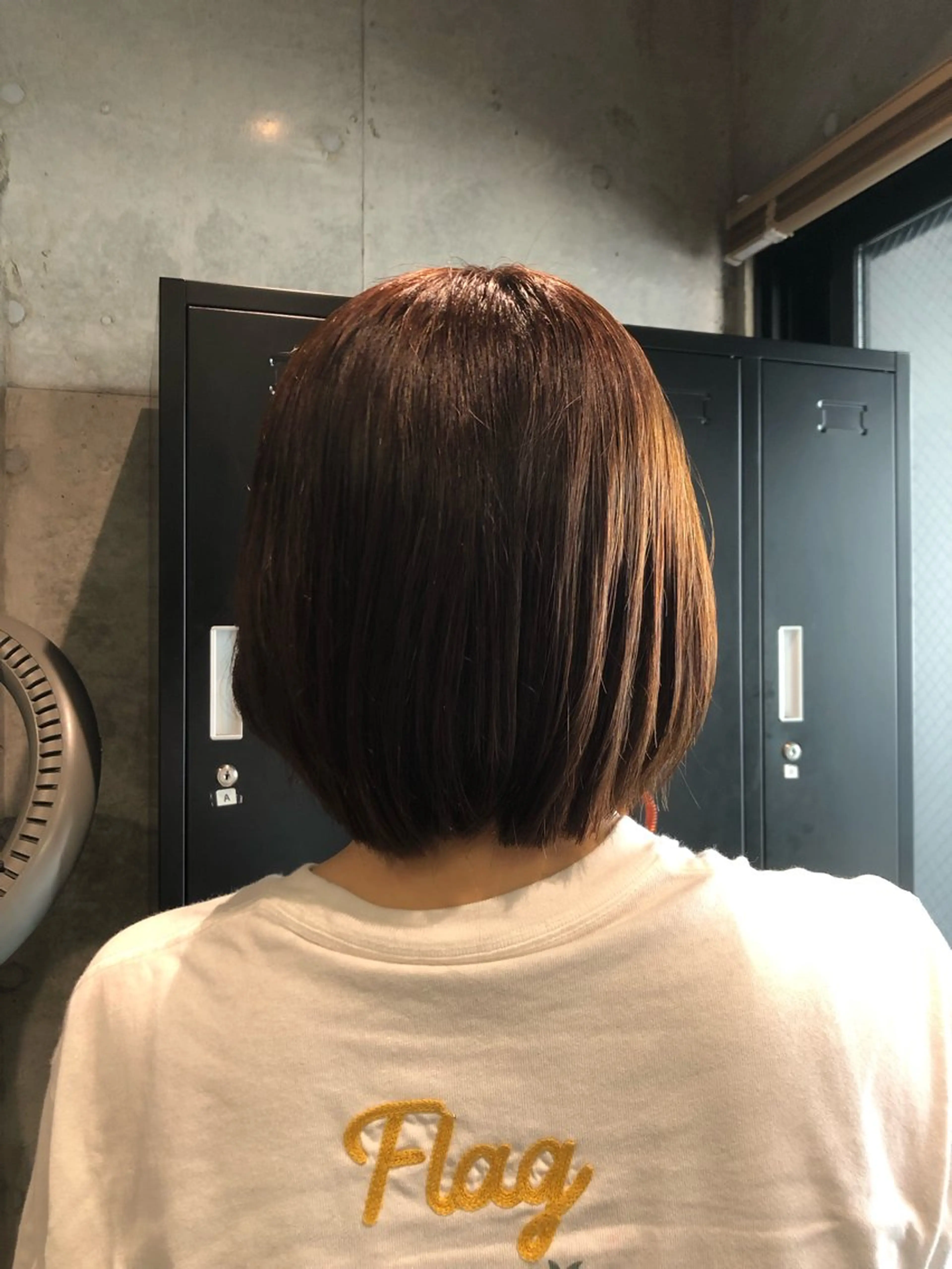 ミディアム ボブ 🎀縮毛矯正.暗髪 .艶髪🩶ちひろのヘアスタイル