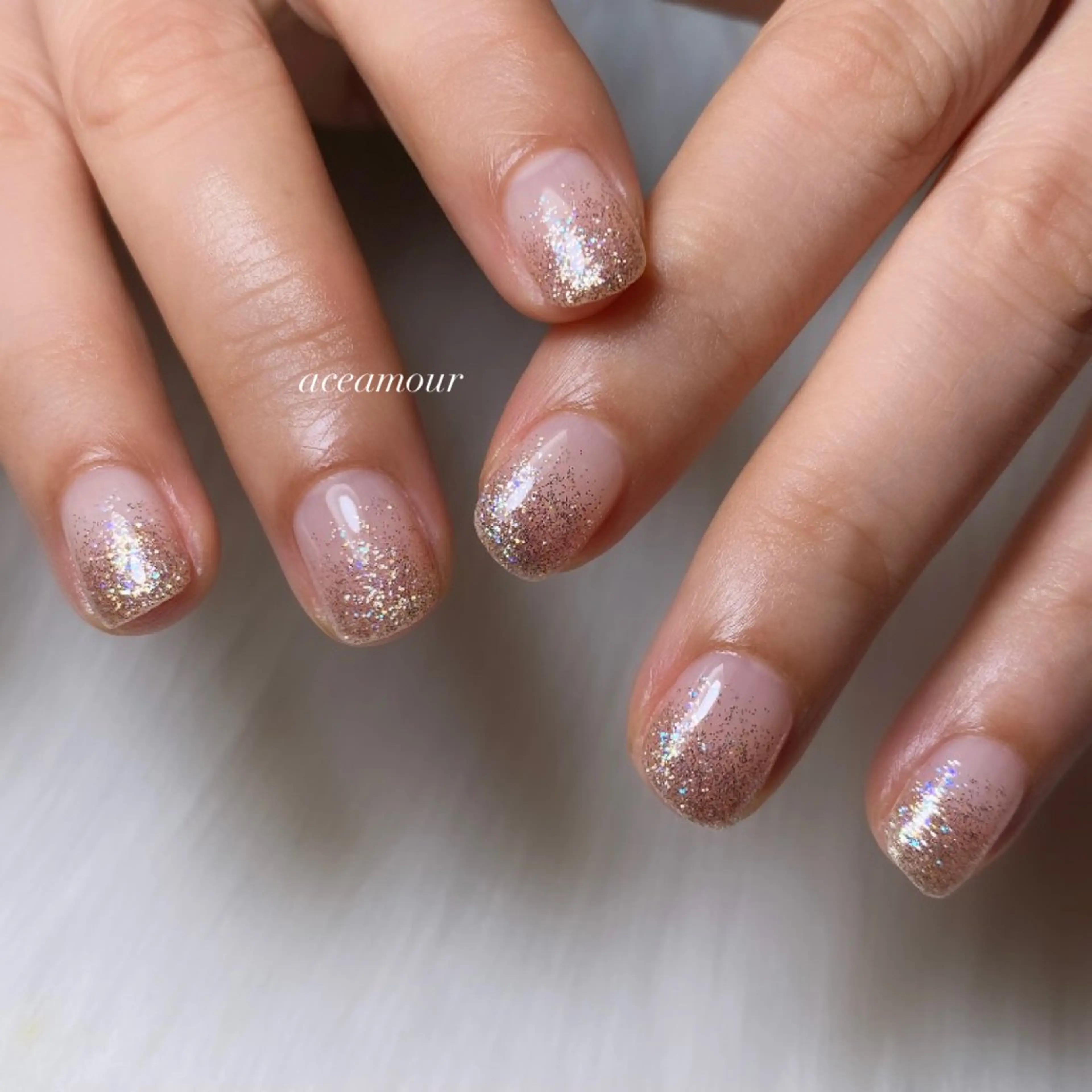 ネイル ショートネイル ネイル/耳つぼ /新ホワイトニングのネイルデザイン