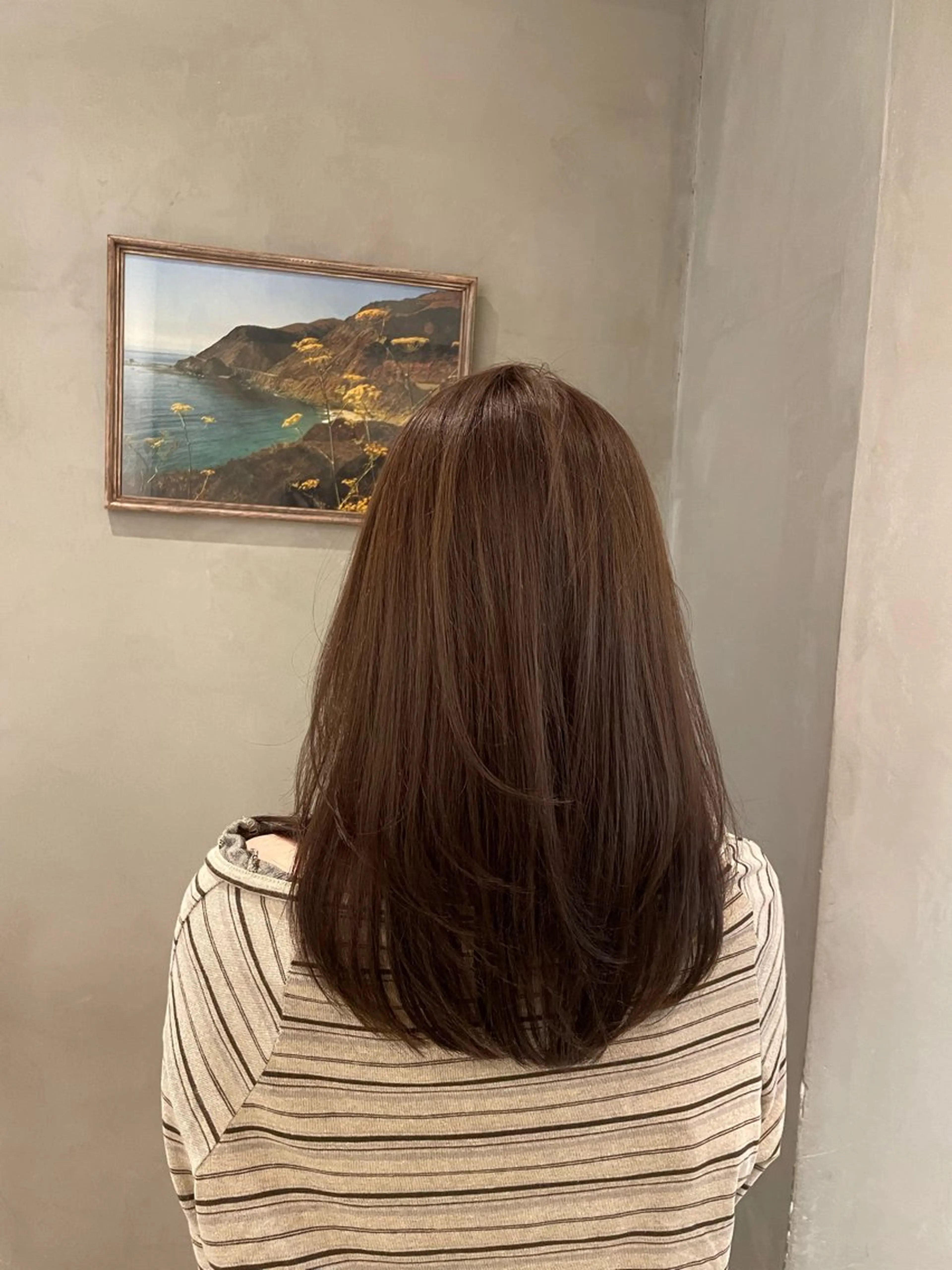 ミディアム カラー カット ヘアカラー トリートメント 新宿 /透明感カラー レイヤー/NANAのヘアスタイル