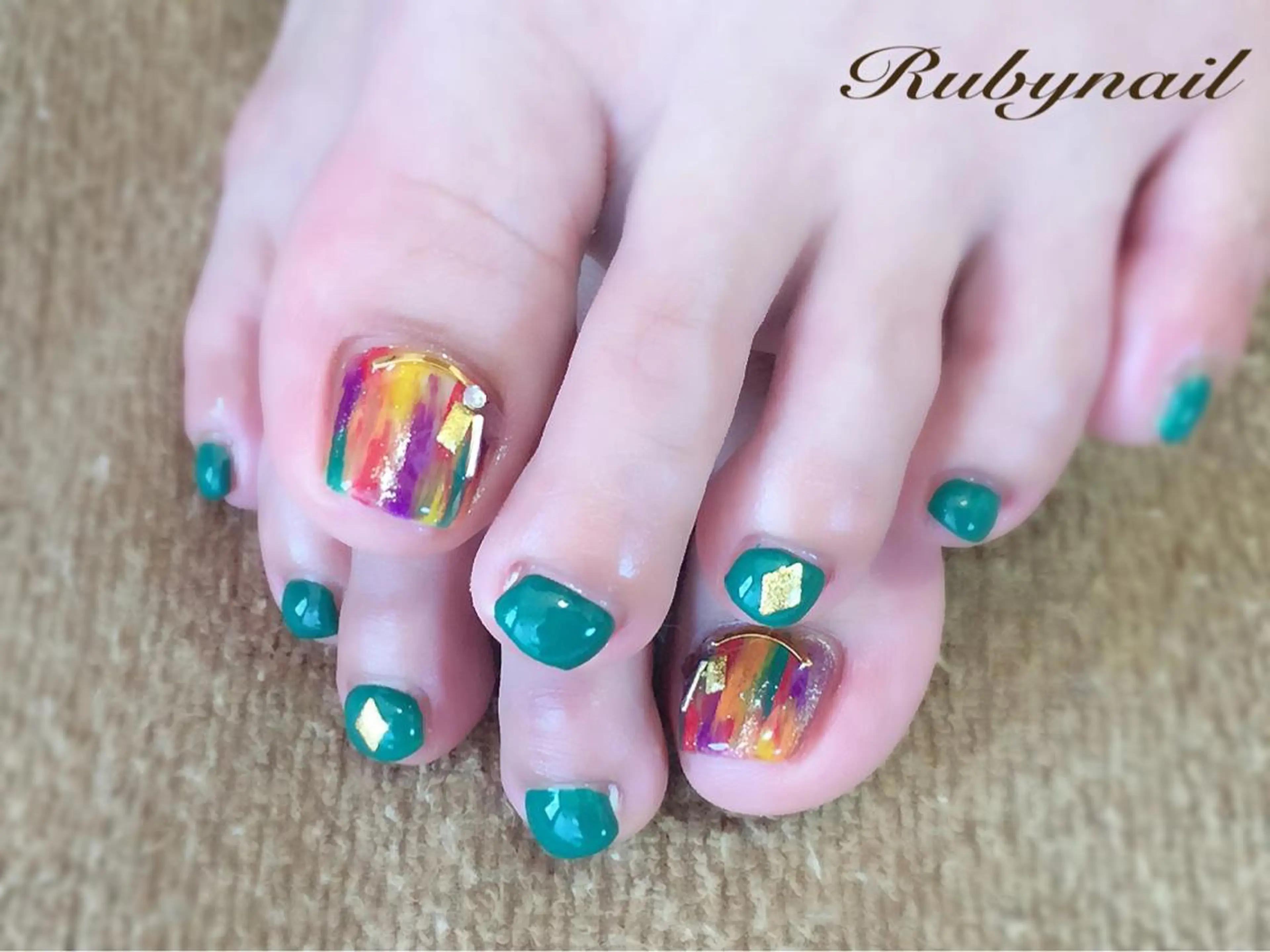 ネイル アートネイル フットネイル ワンカラーネイル Rubynail所属・プライベートサロン Rubynailのネイルデザイン