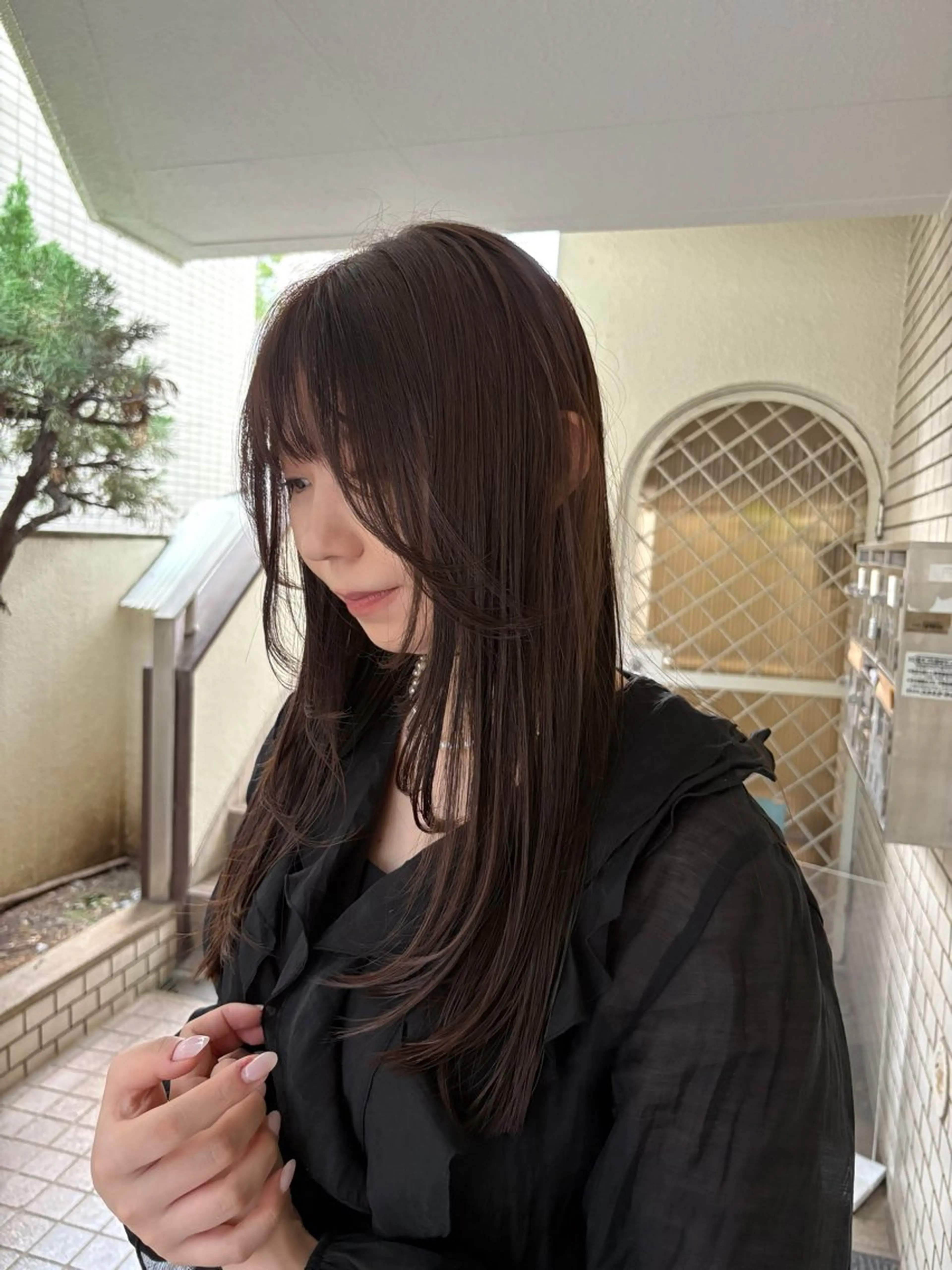 ロング カラー レイヤーカット ロング カット ヘアカラー トリートメント takada kohのヘアスタイル