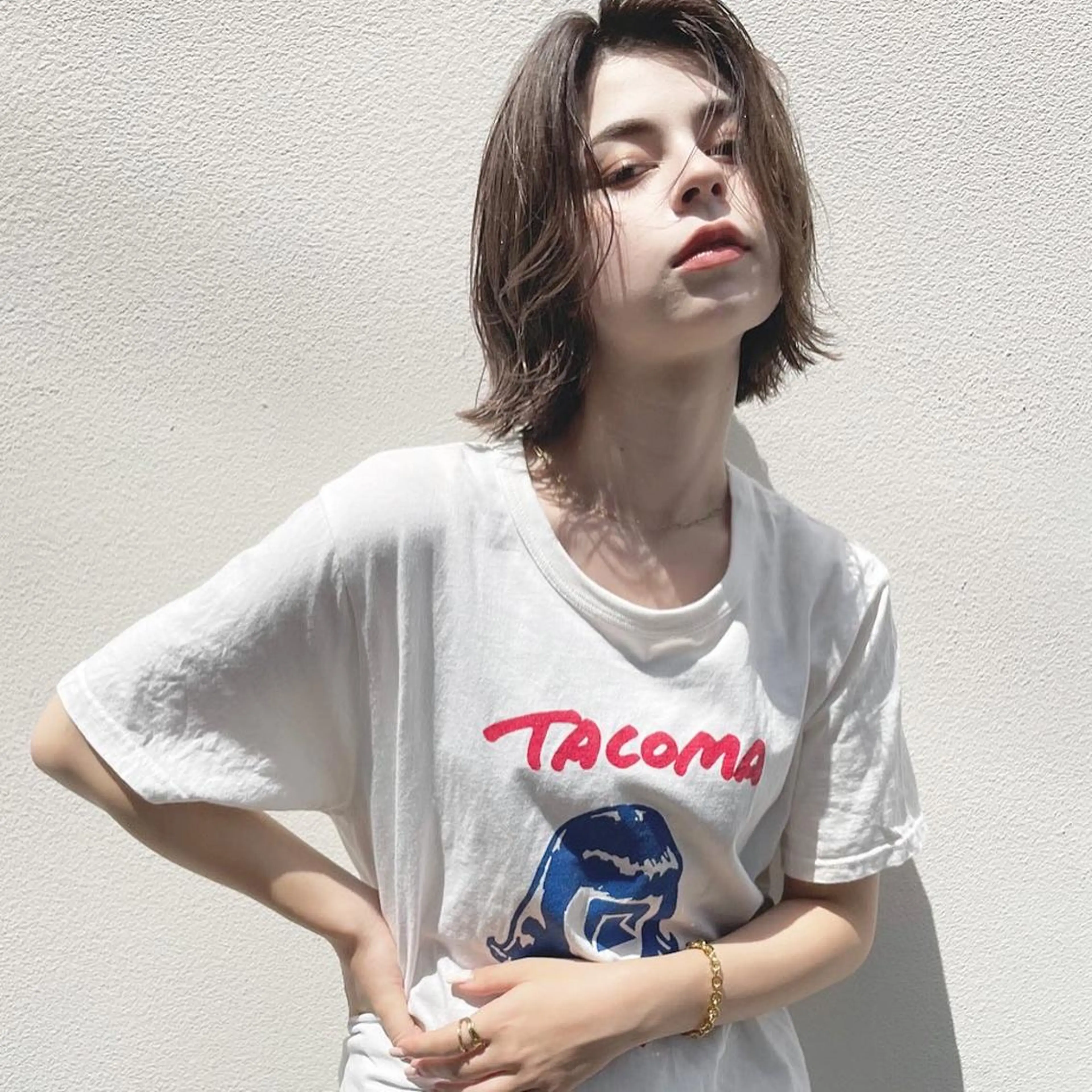 ショート カラー 嶋佐 昌大 シマサマオのヘアスタイル