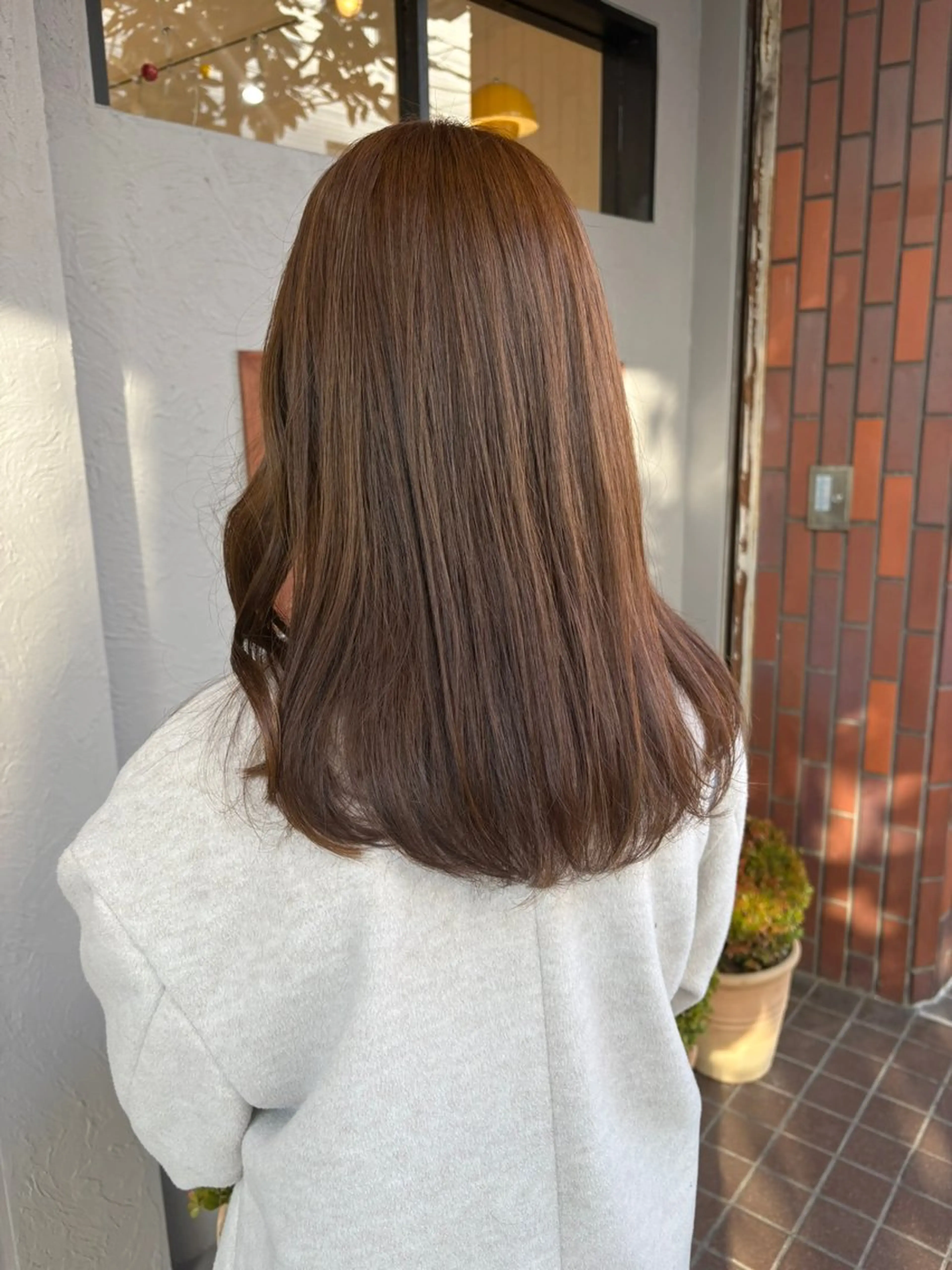 セミロング ボブ/レイヤー /河内温太のヘアスタイル