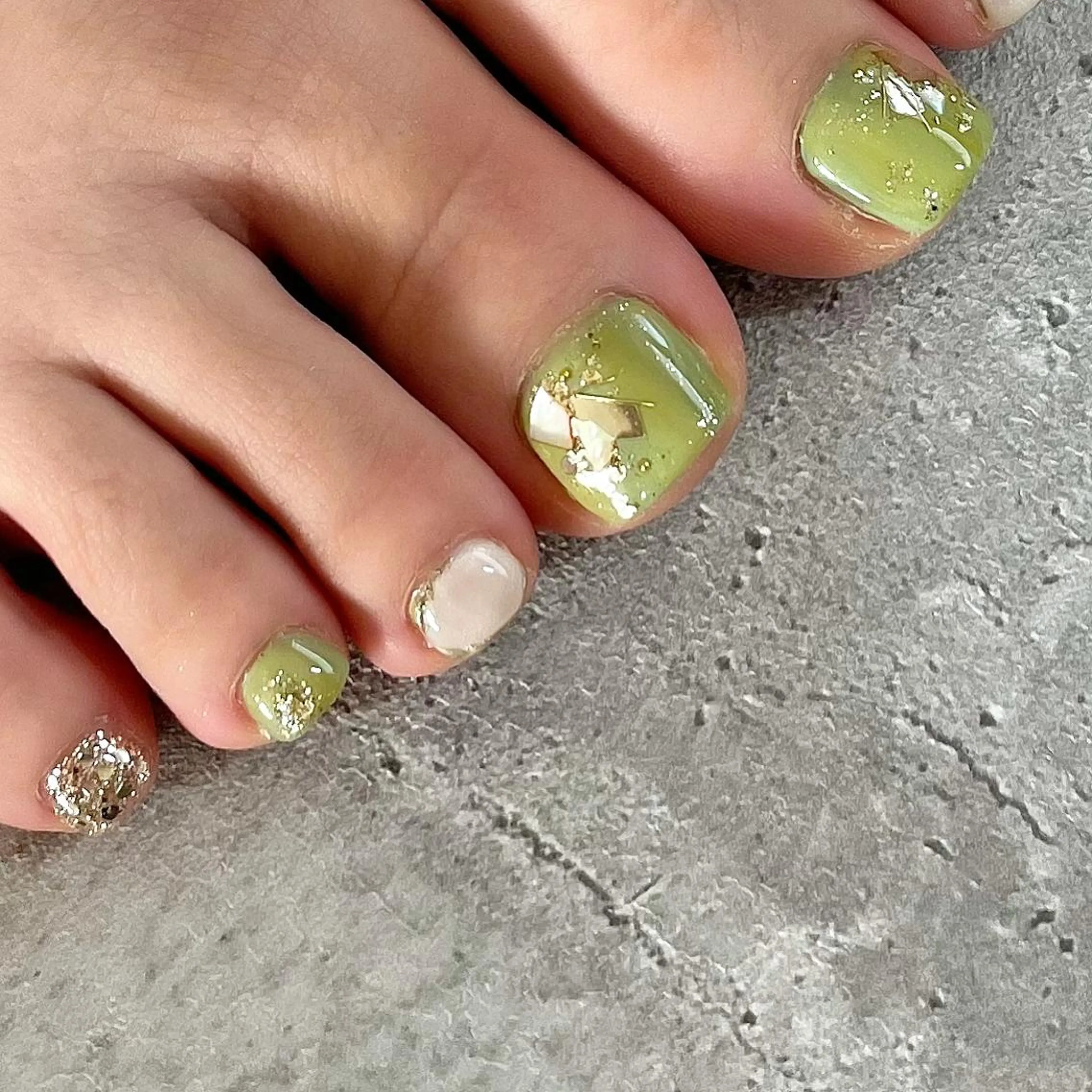 ネイル フットネイル ジェルネイル 東 千夏のネイルデザイン