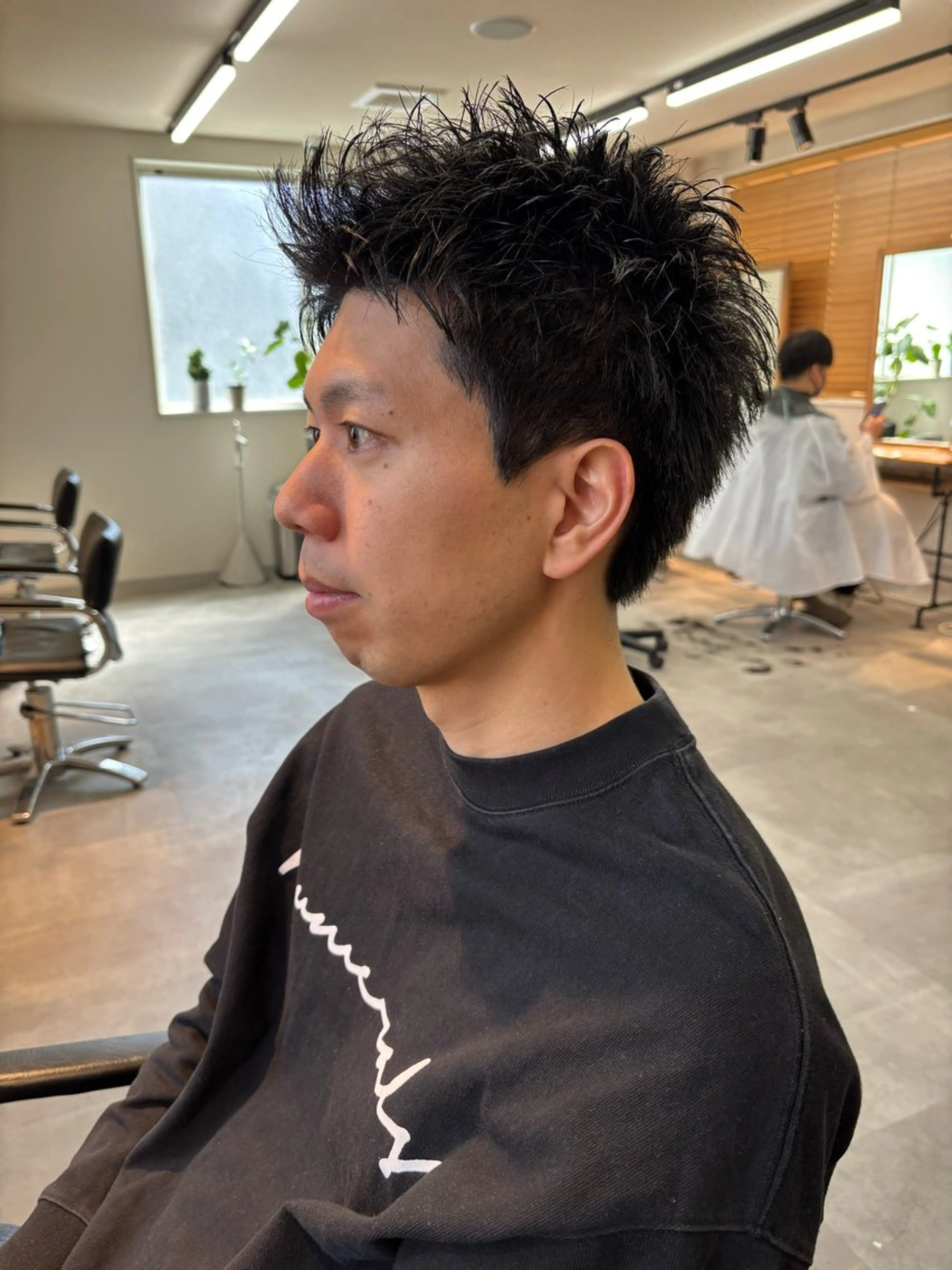 メンズ スパイキーショート カット フェザーパーマ/短髪 /メンズカット/保立のヘアスタイル