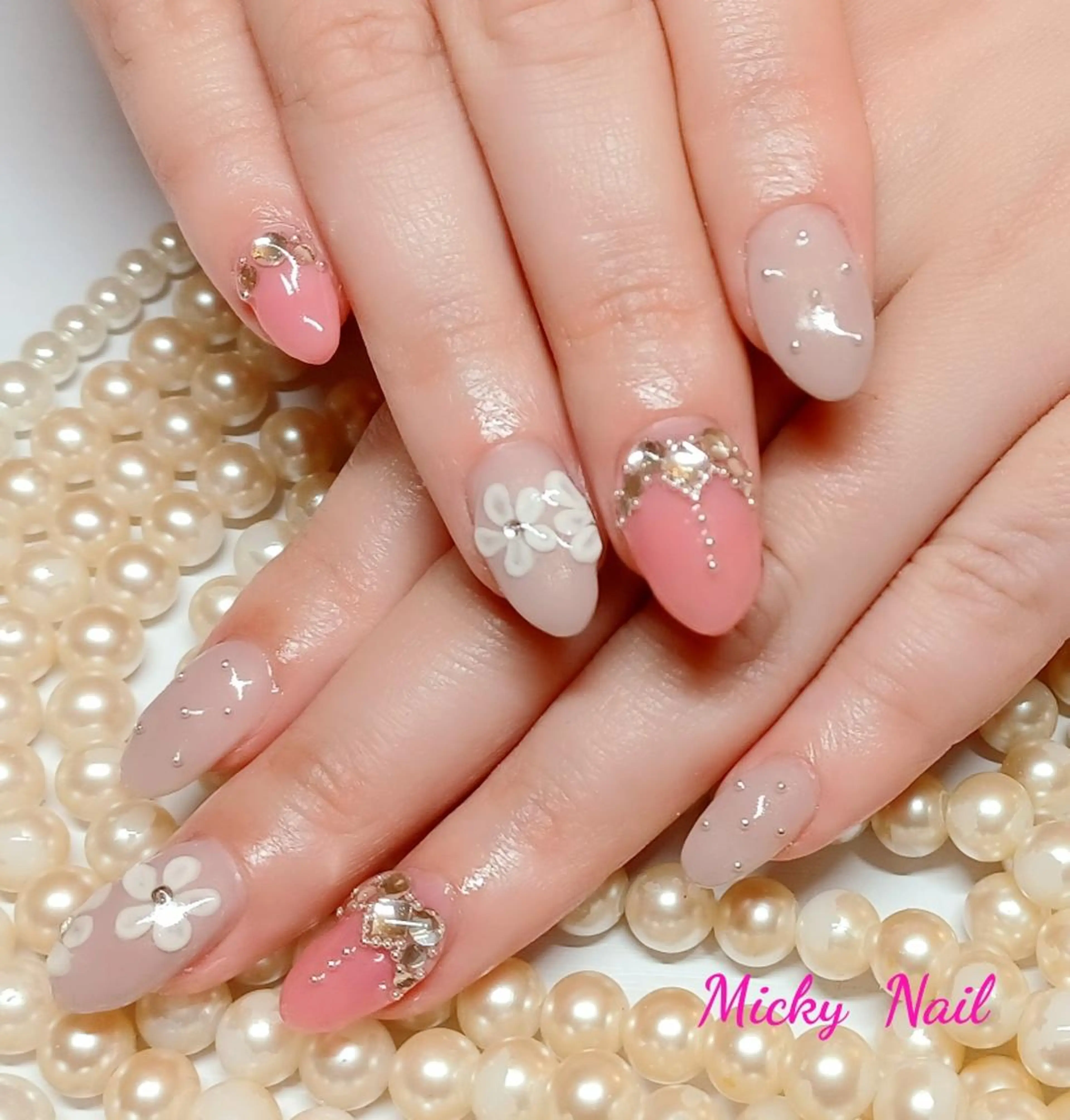 ネイル ブライダルネイル Micky nail chikushinoのネイルデザイン