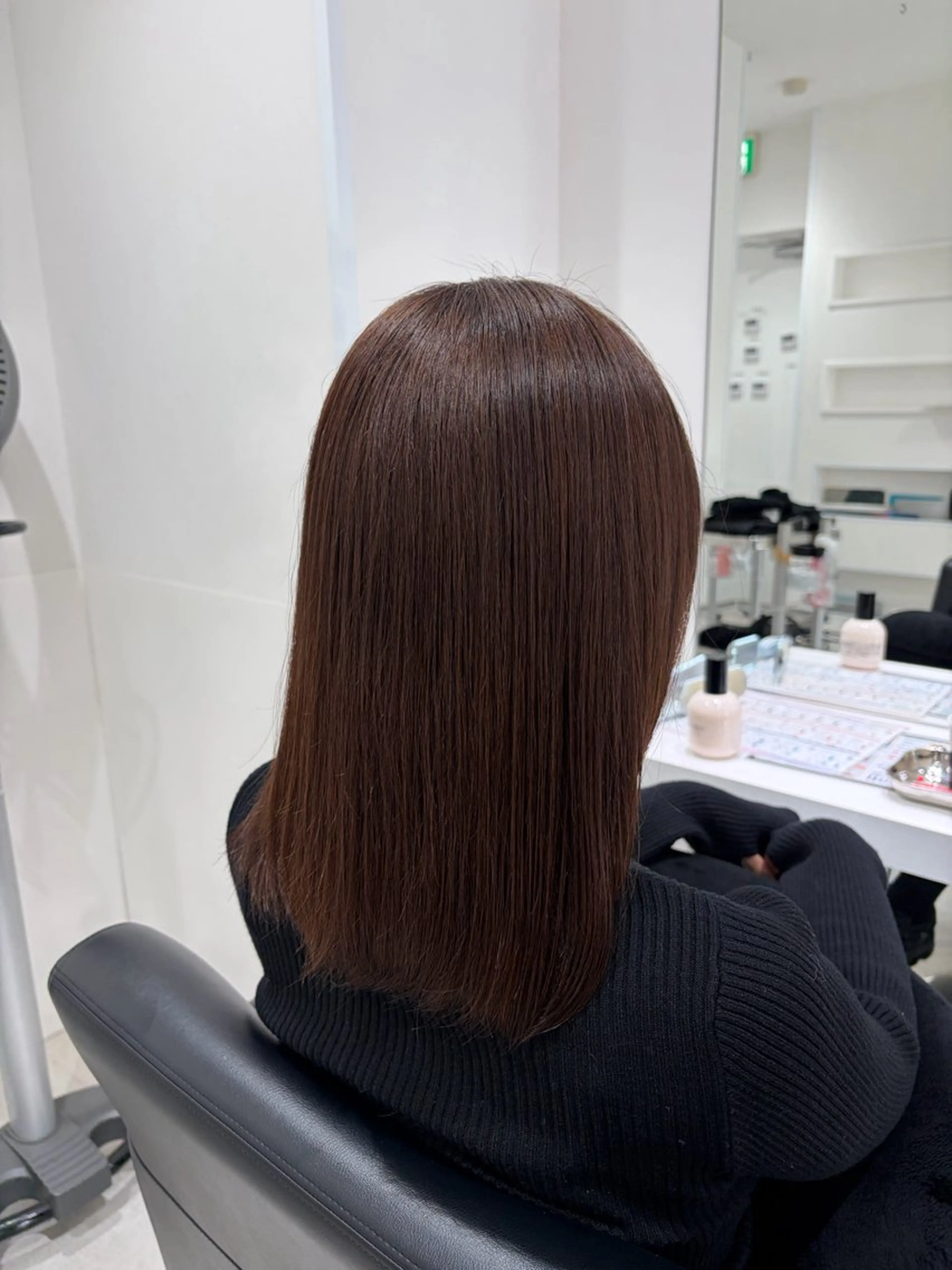 ミディアム カラー ヘアカラー トリートメント ヘアセット グレージュ/ベージュ /経堂/sana🌱のヘアスタイル