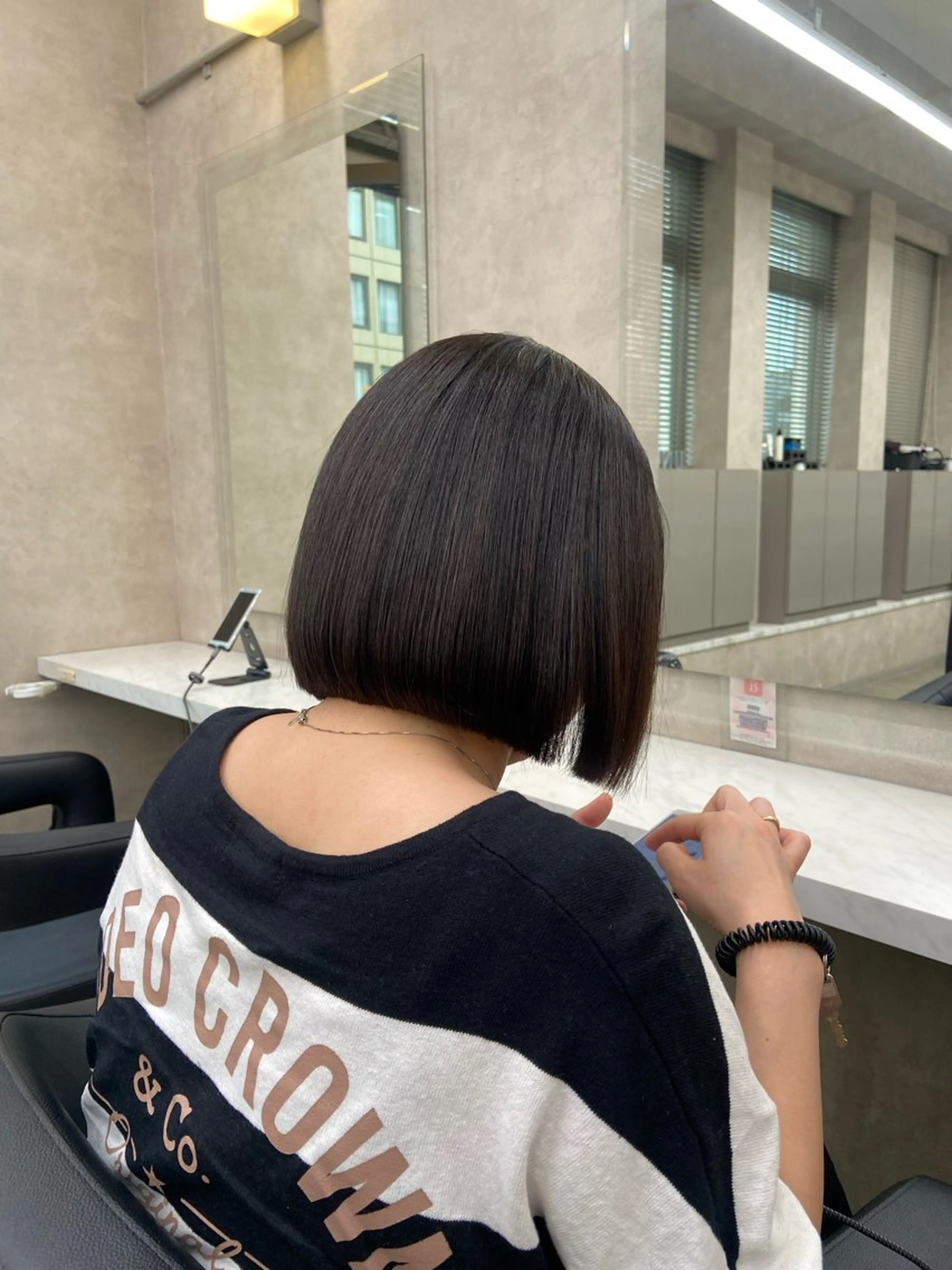 ショート カラー ヘアアレンジ flammeum所属・ハイトーン/ボブ /misakiのヘアスタイル