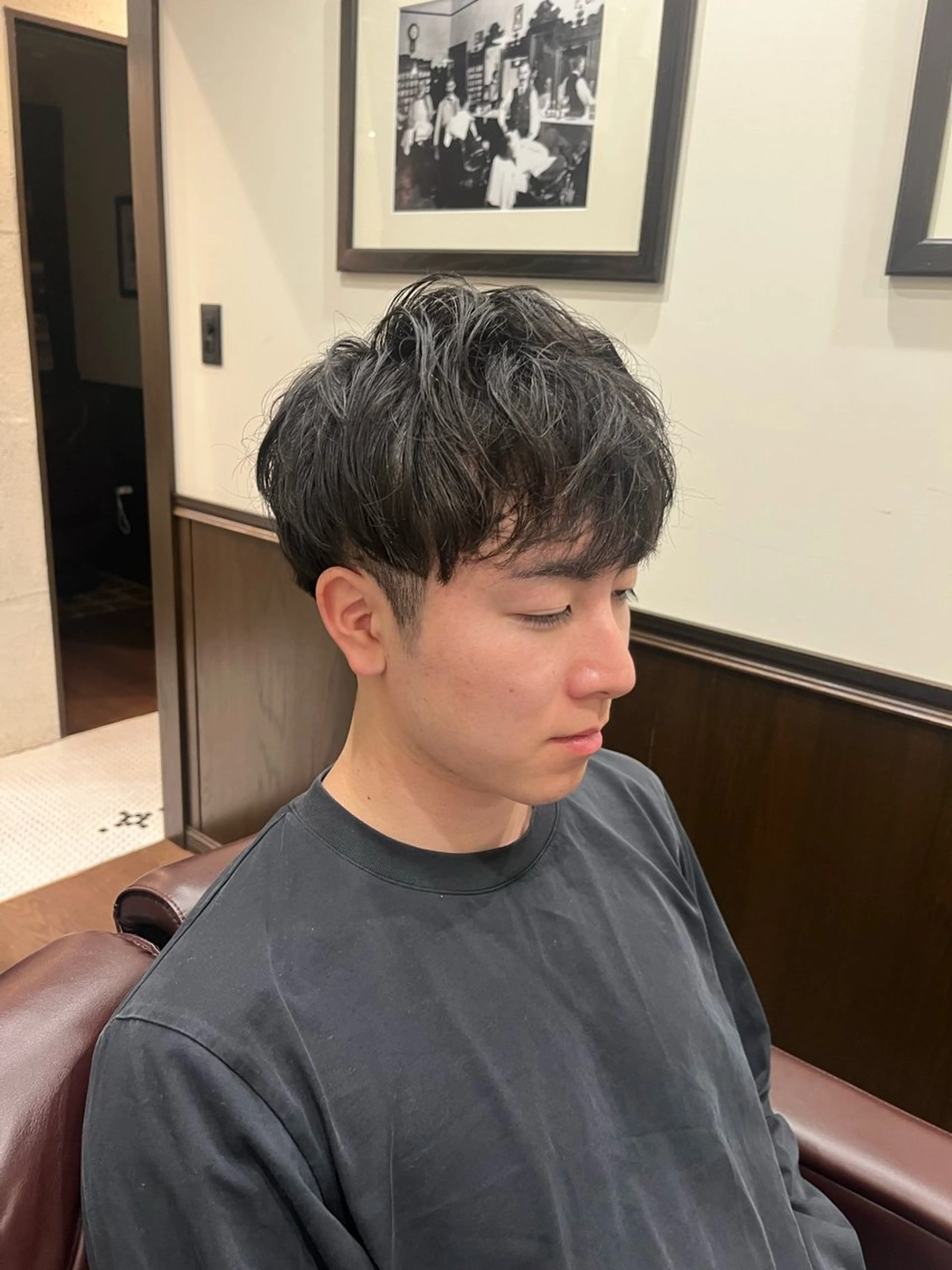 メンズカット+パーマの写真