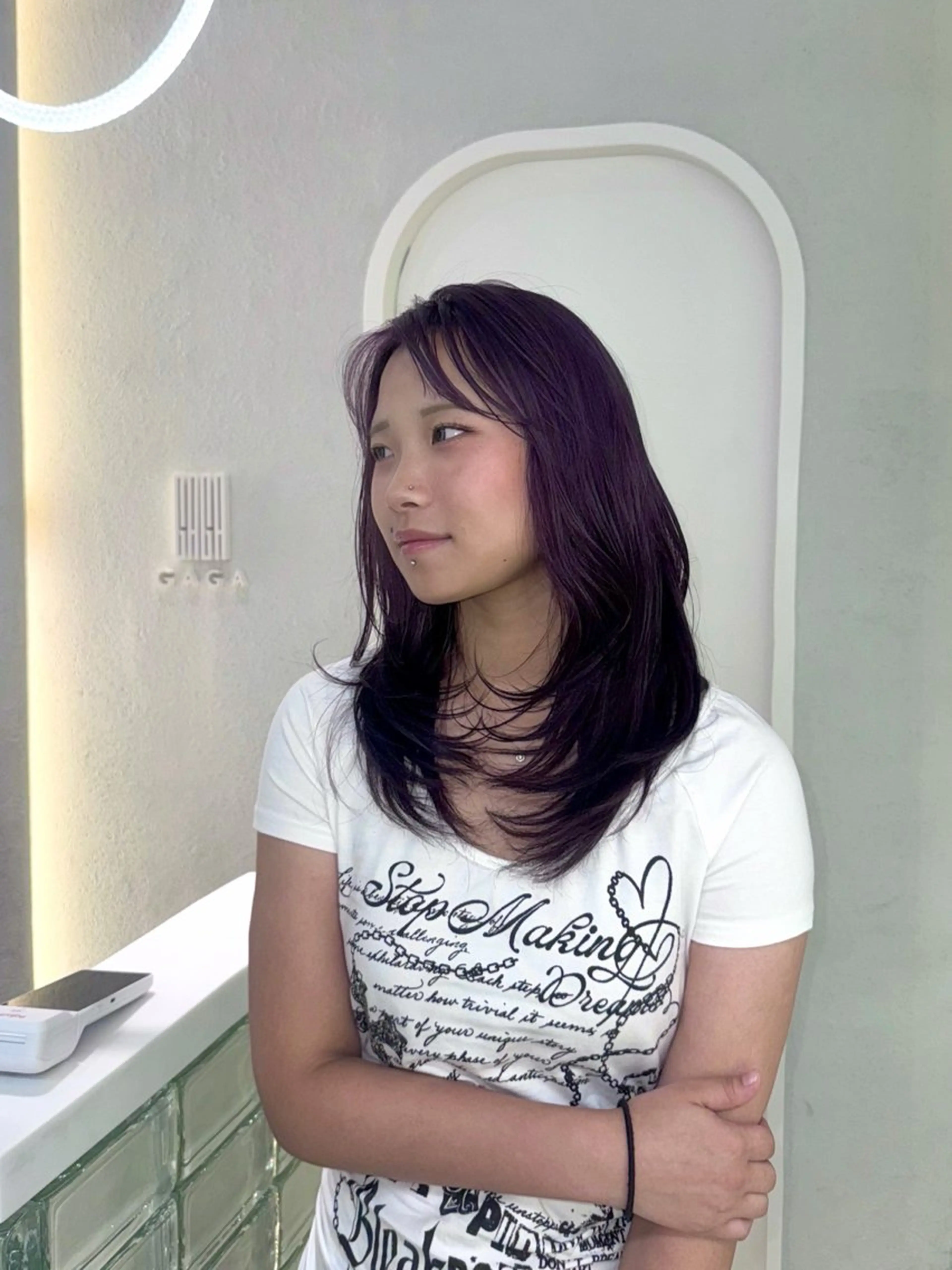 カラー ヘアカラー ANN GAGAのヘアスタイル