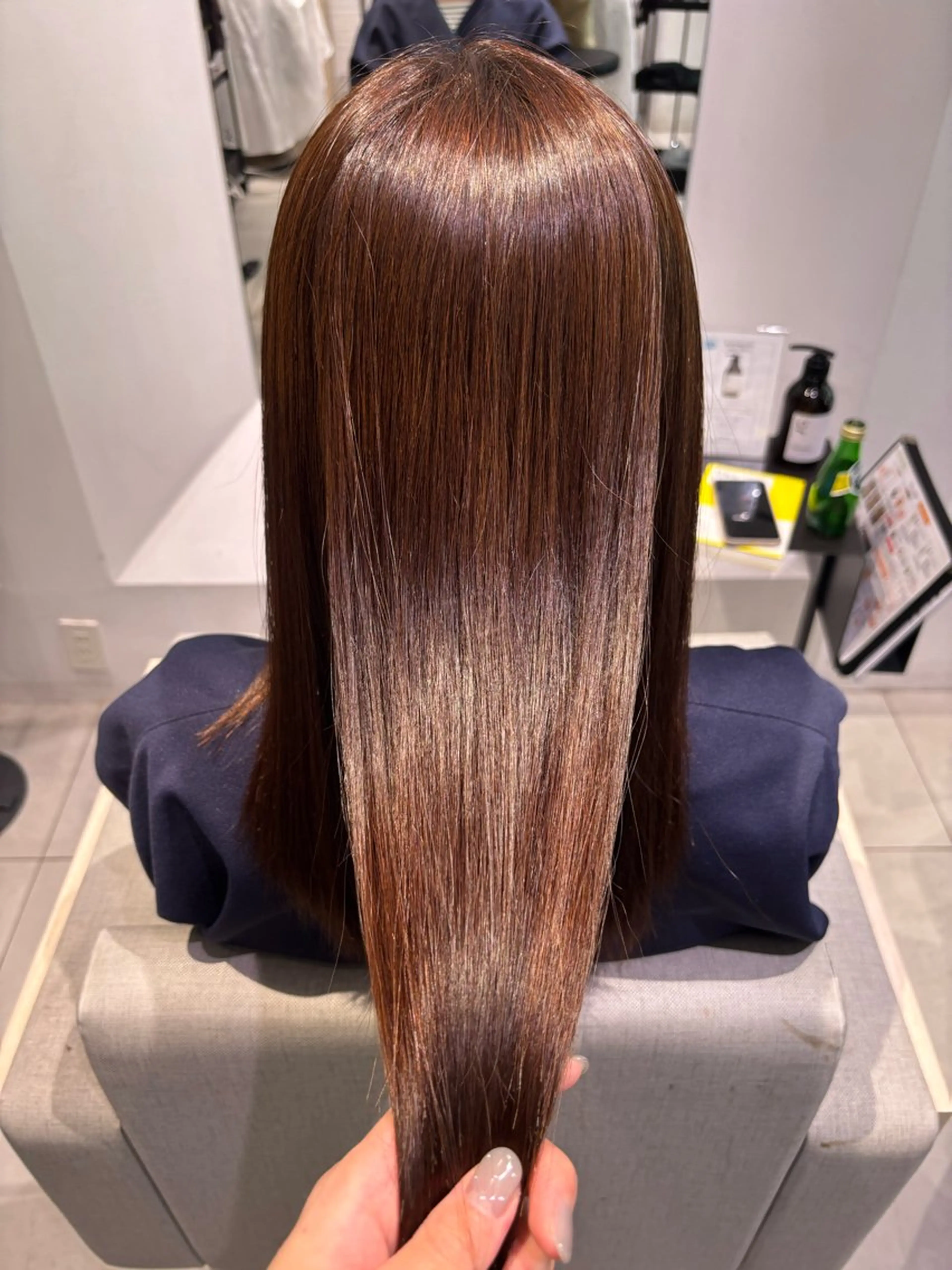 ロング パーマ 縮毛矯正 銀座/髪質改善/韓国 カラー🍓原田侑依のヘアスタイル