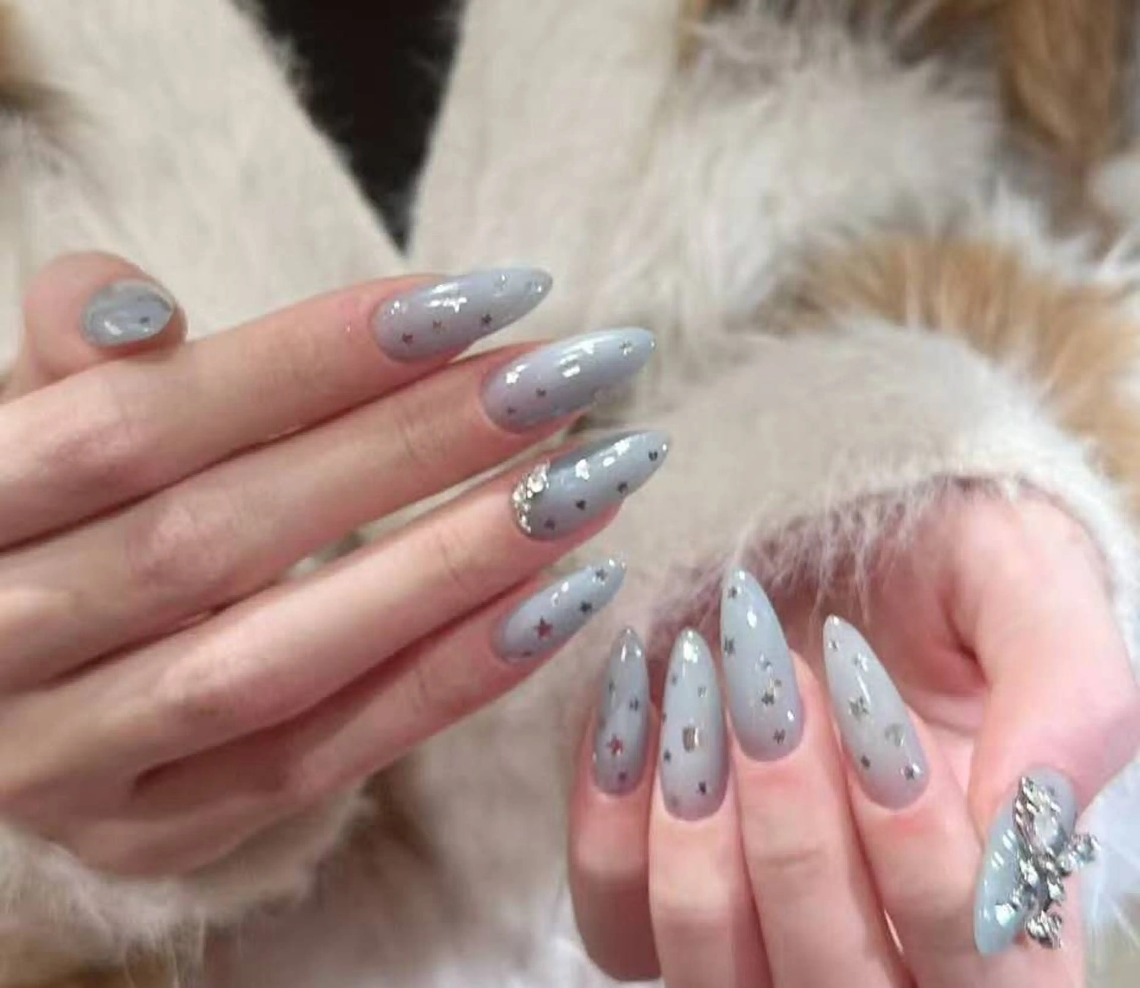 ネイル オーロラネイル フラワーネイル フットネイル フレンチネイル ジェルネイル ハンドネイル BabyYouMi ねねのネイルデザイン