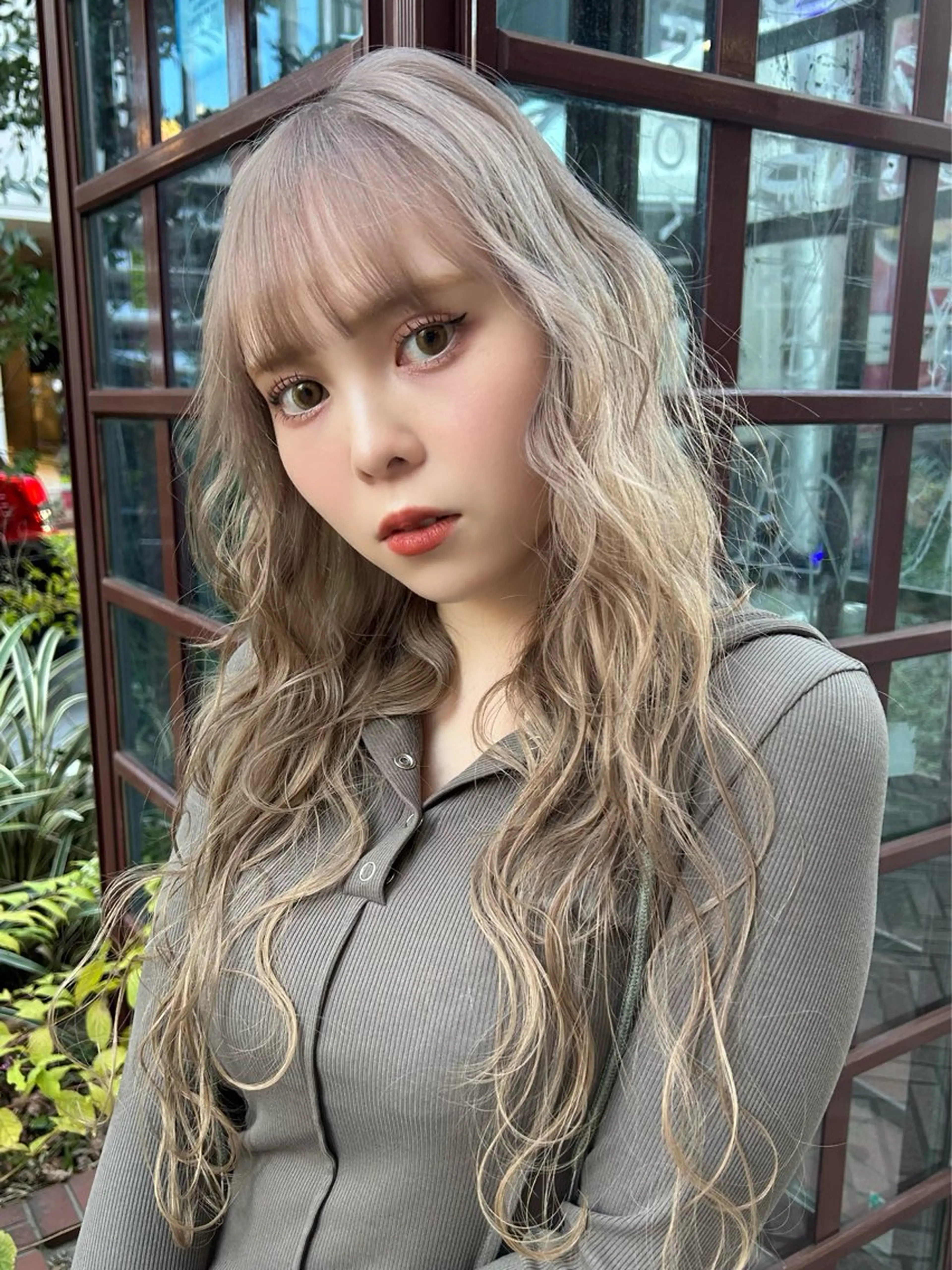 ロング カラー ブリーチ ケアブリーチ エクステ ヘアカラー SHURI❤️‍🔥 中/韓mix ♡のヘアスタイル