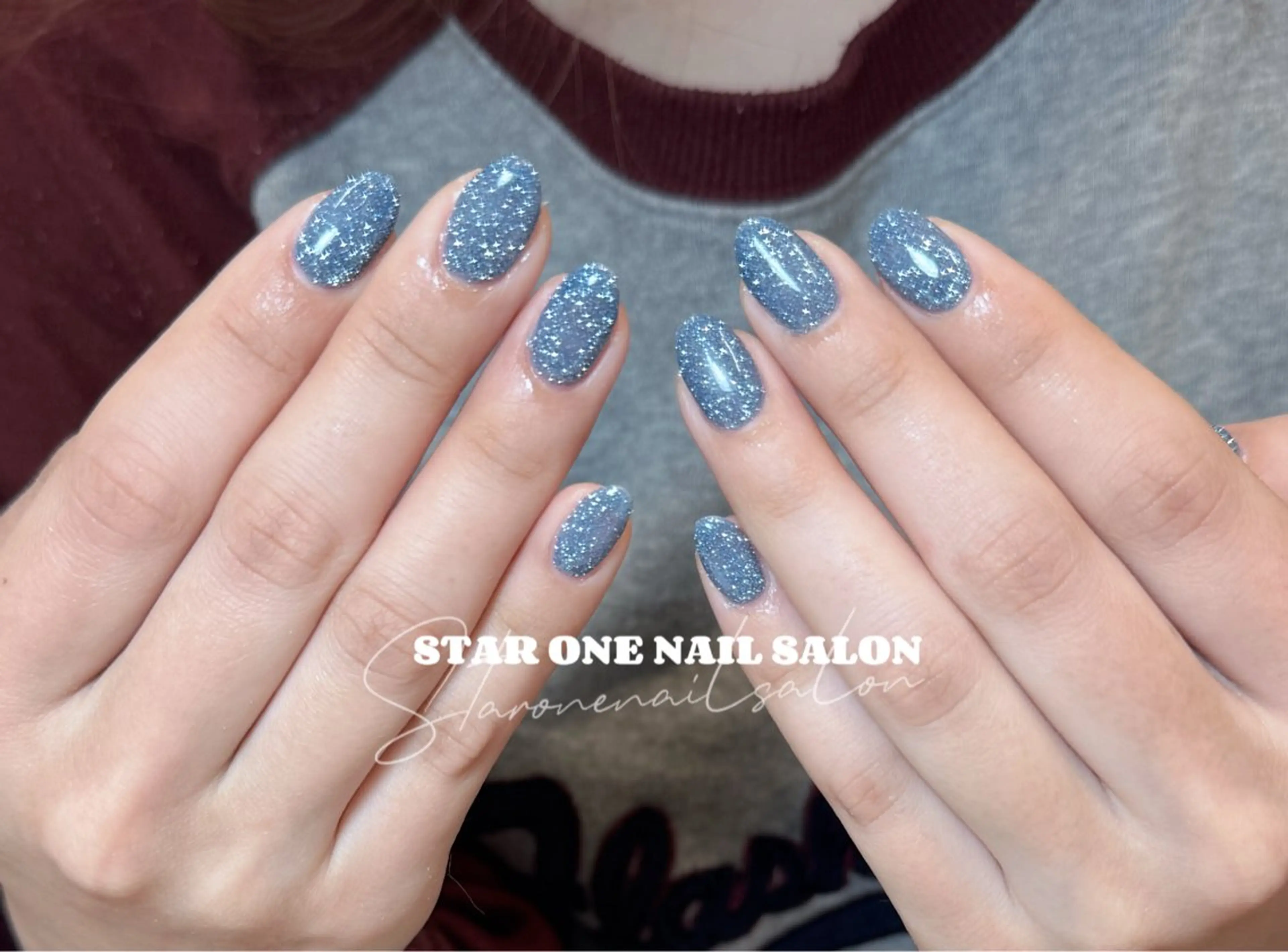 ネイル ハンドネイル 星 あみのネイルデザイン