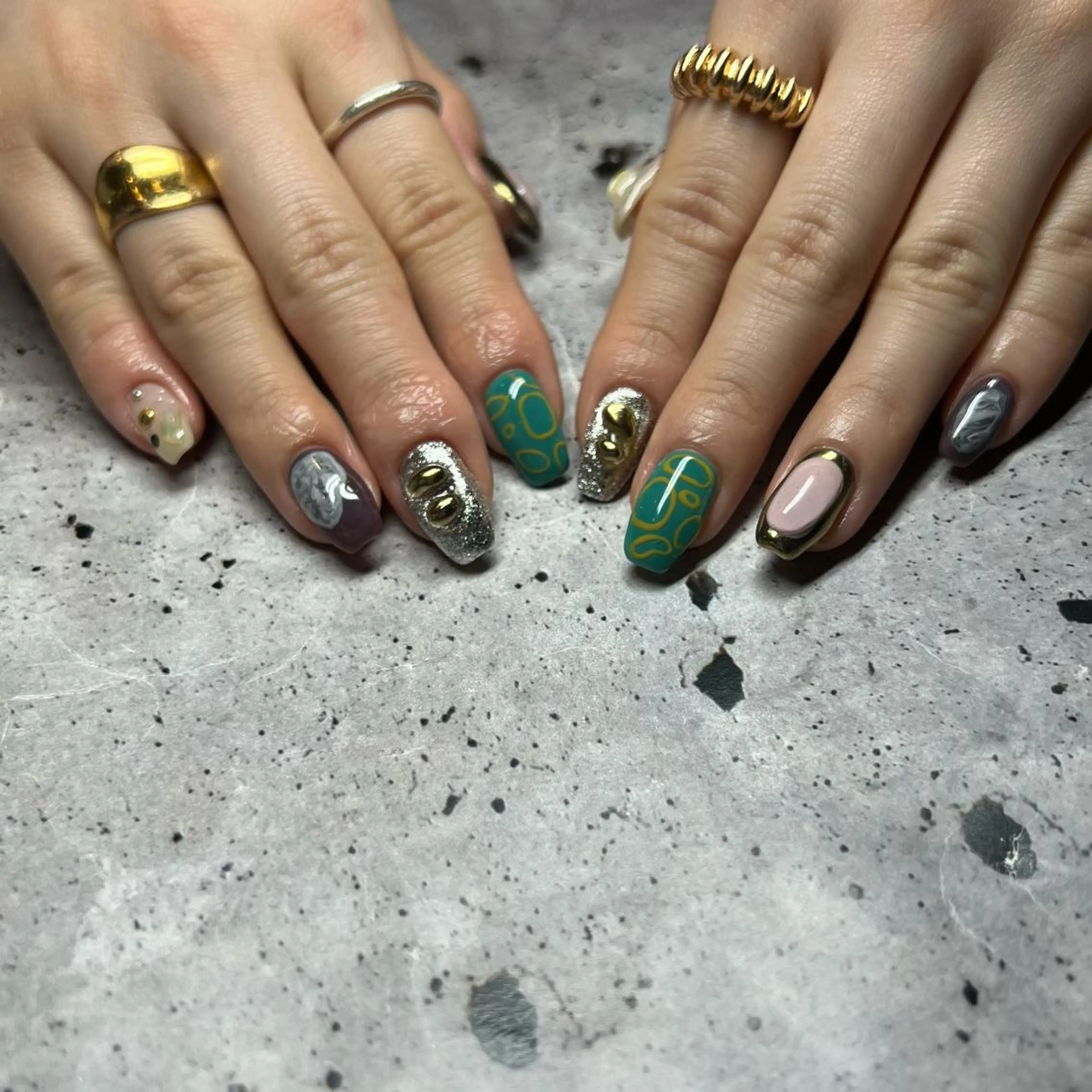 ネイル 春ネイル ハンドネイル 𝐫𝐚𝐢 𝐧𝐚𝐢𝐥のネイルデザイン