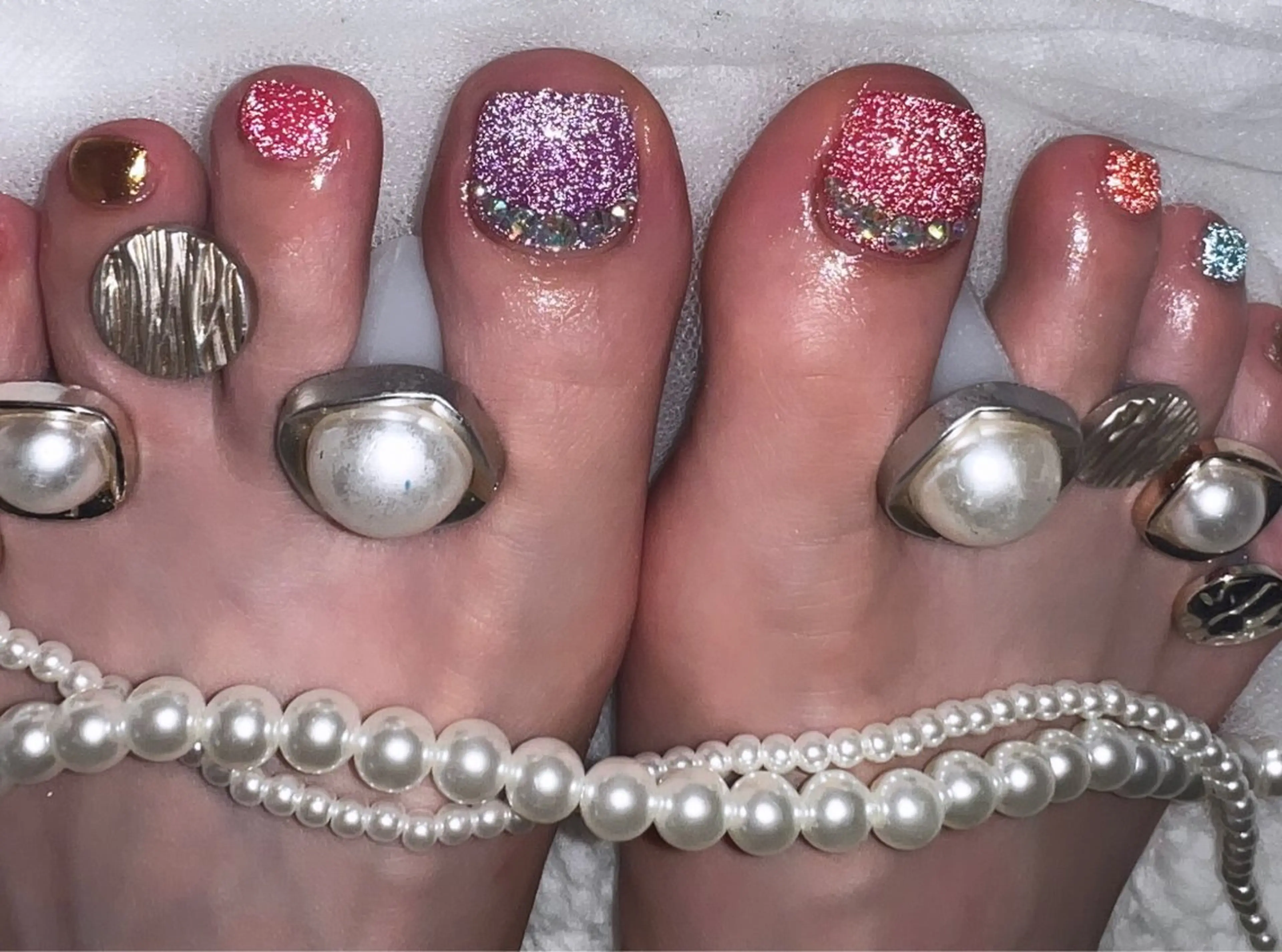 ネイル フラッシュネイル フットネイル miiiiiking-nail所属・賀城 美幸のネイルデザイン