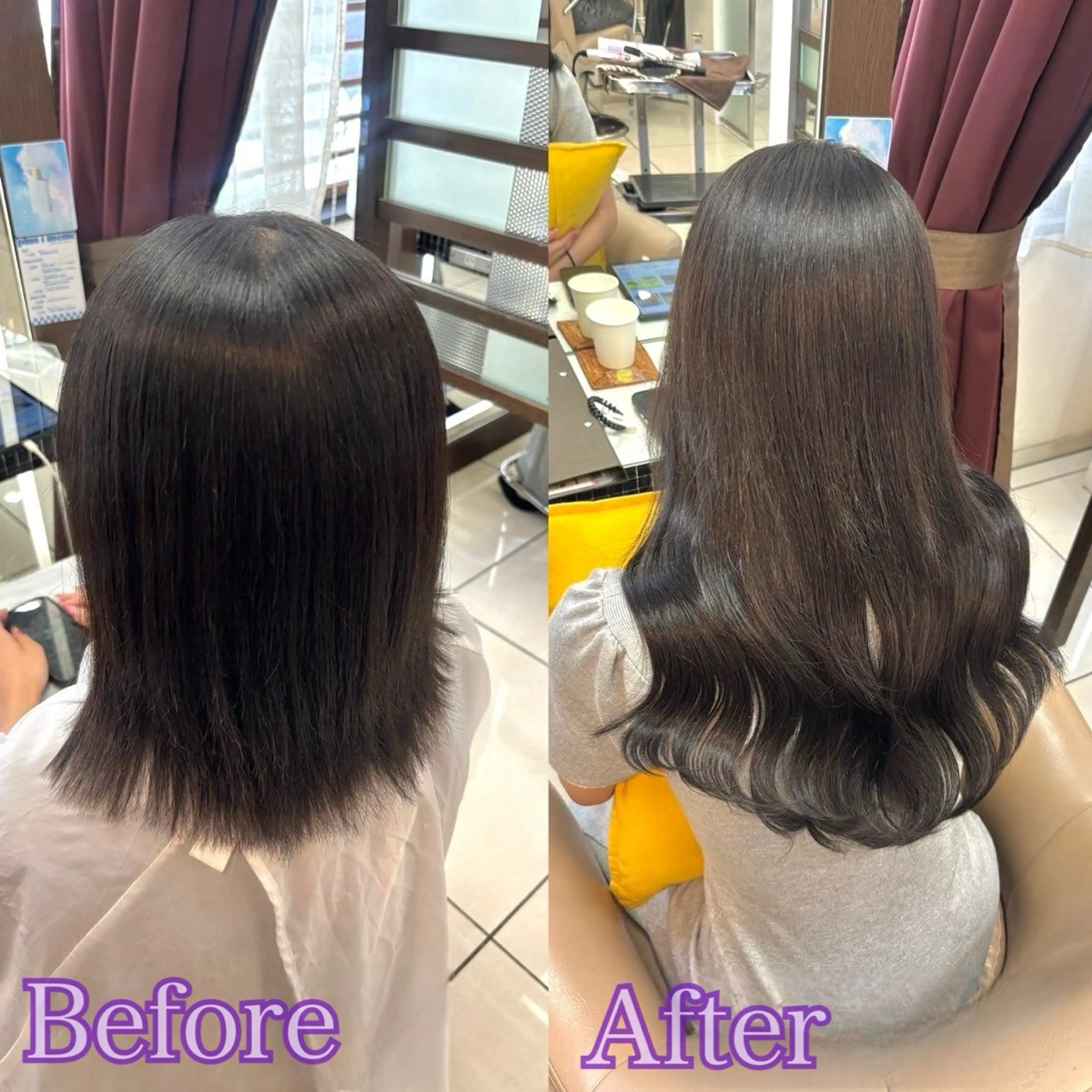 エクステ ヘアメ🎀推しカラー 🥣横浜/しほ🧸のヘアスタイル