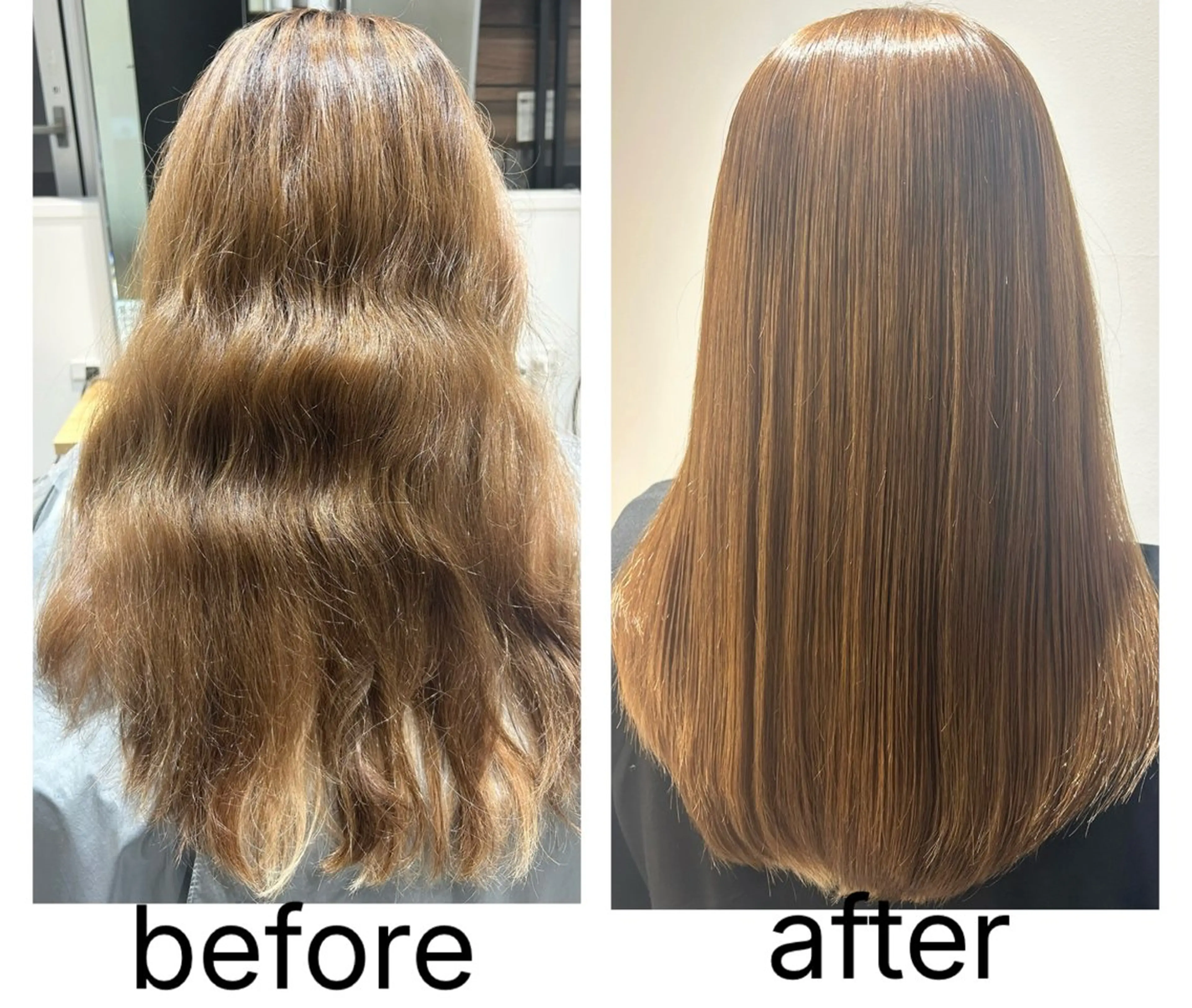 ロング 酸性ストレート カット 縮毛矯正 トリートメント 松岡 恭弘のヘアスタイル