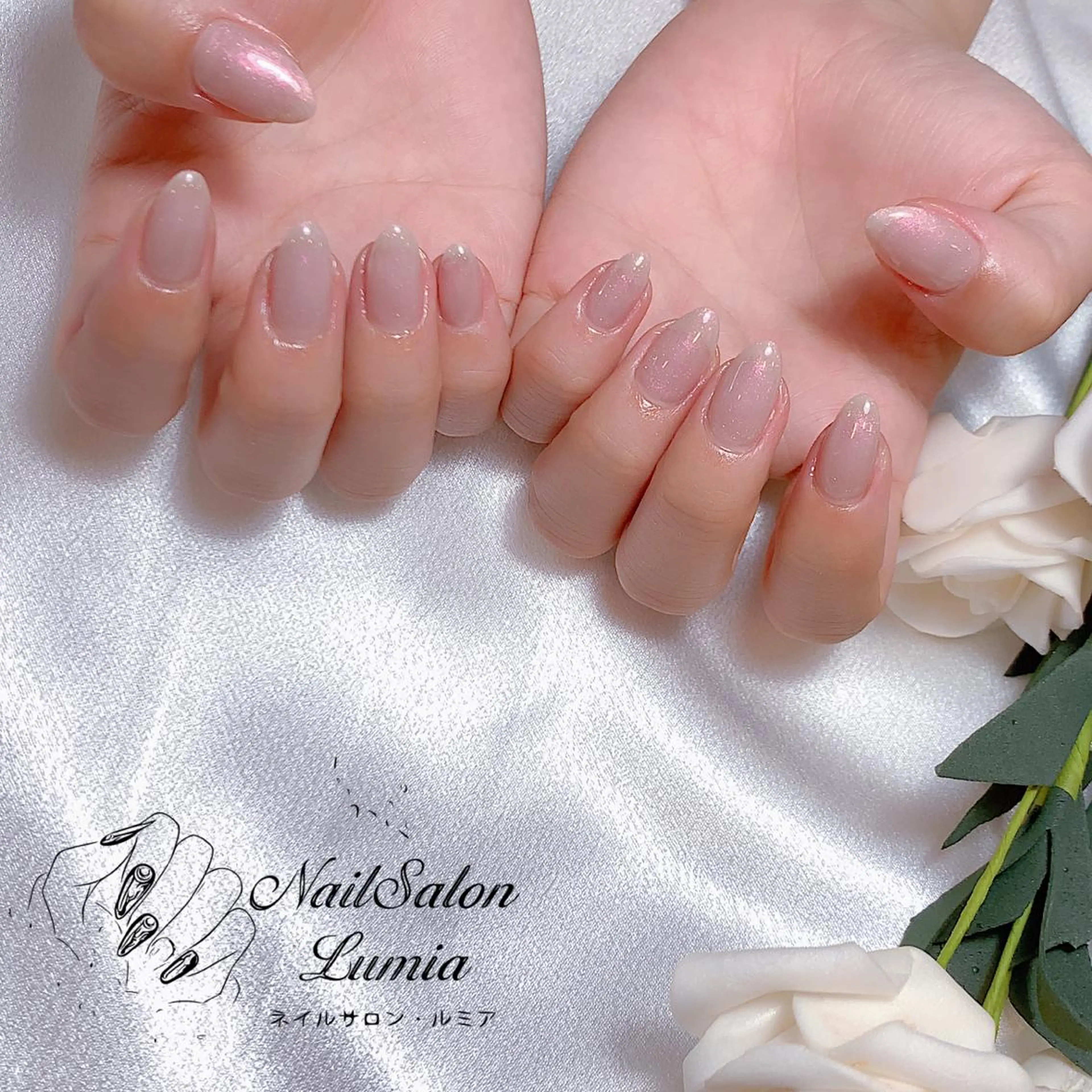 ネイル ワンカラーネイル ネイルサロン ルミア Lumia 店長のネイルデザイン