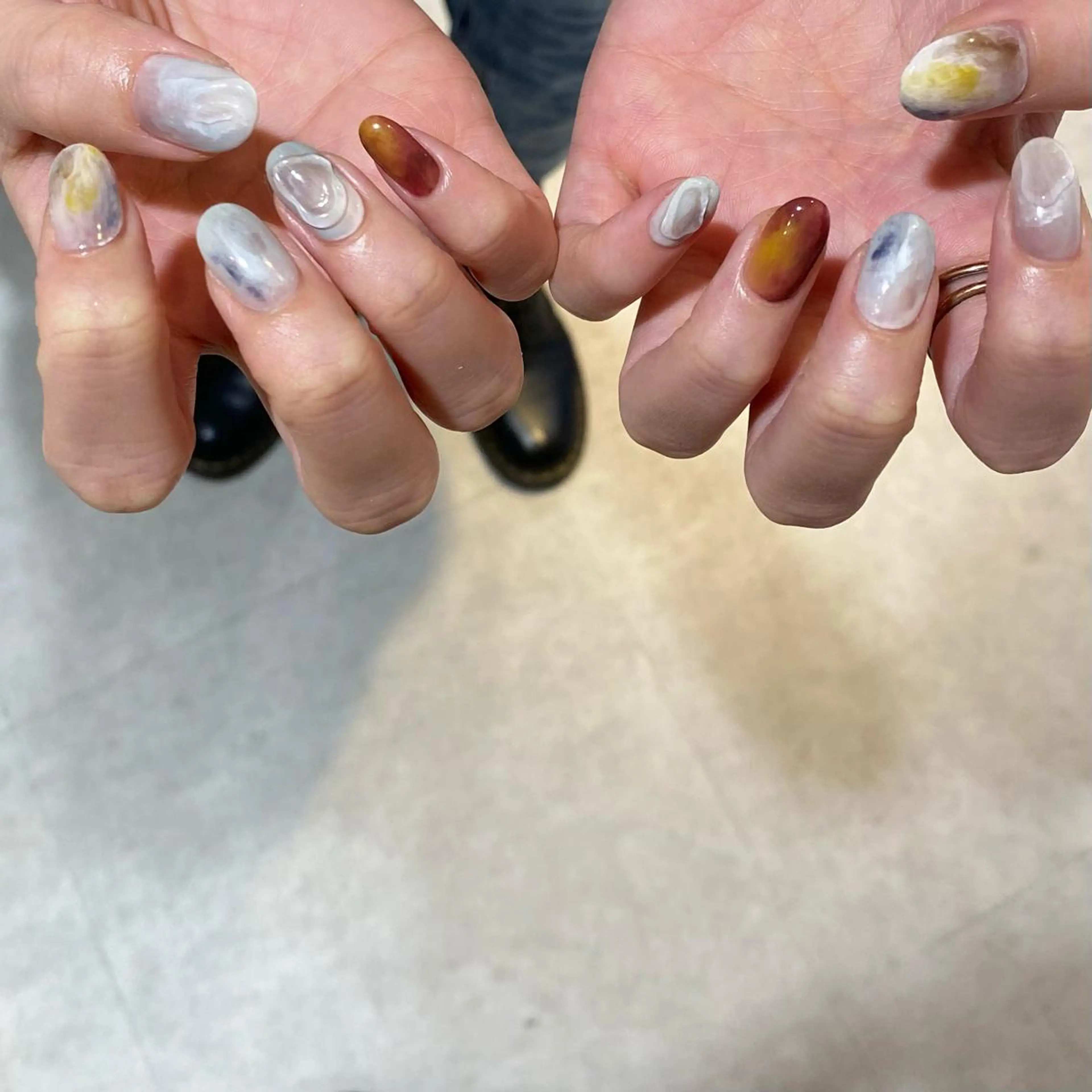 ネイル ハンドネイル Trico Antique所属・岩本 杏のネイルデザイン