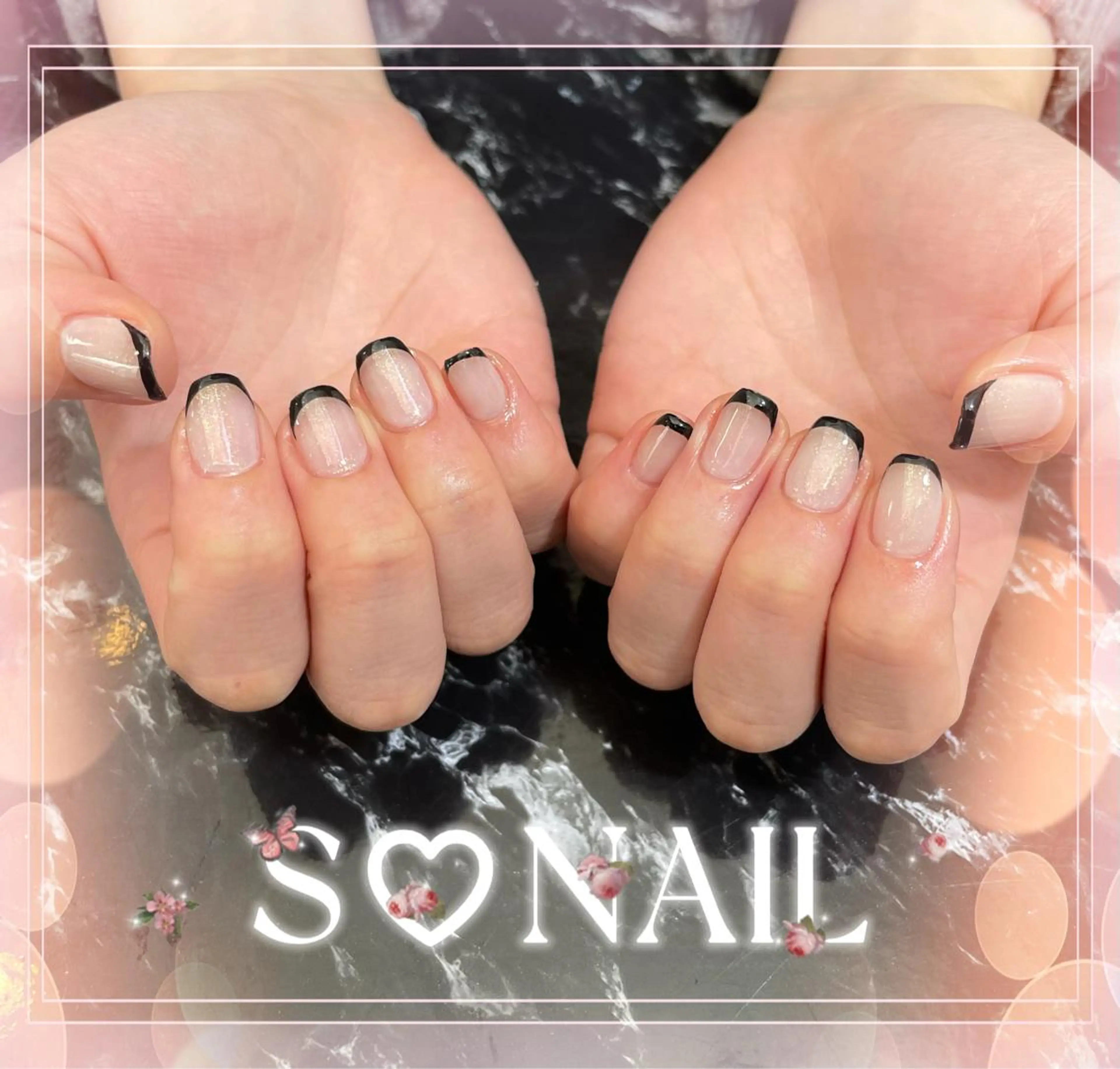 ネイル フレンチネイル ハンドネイル S♡NAIL所属・S.NAIL Suuのネイルデザイン