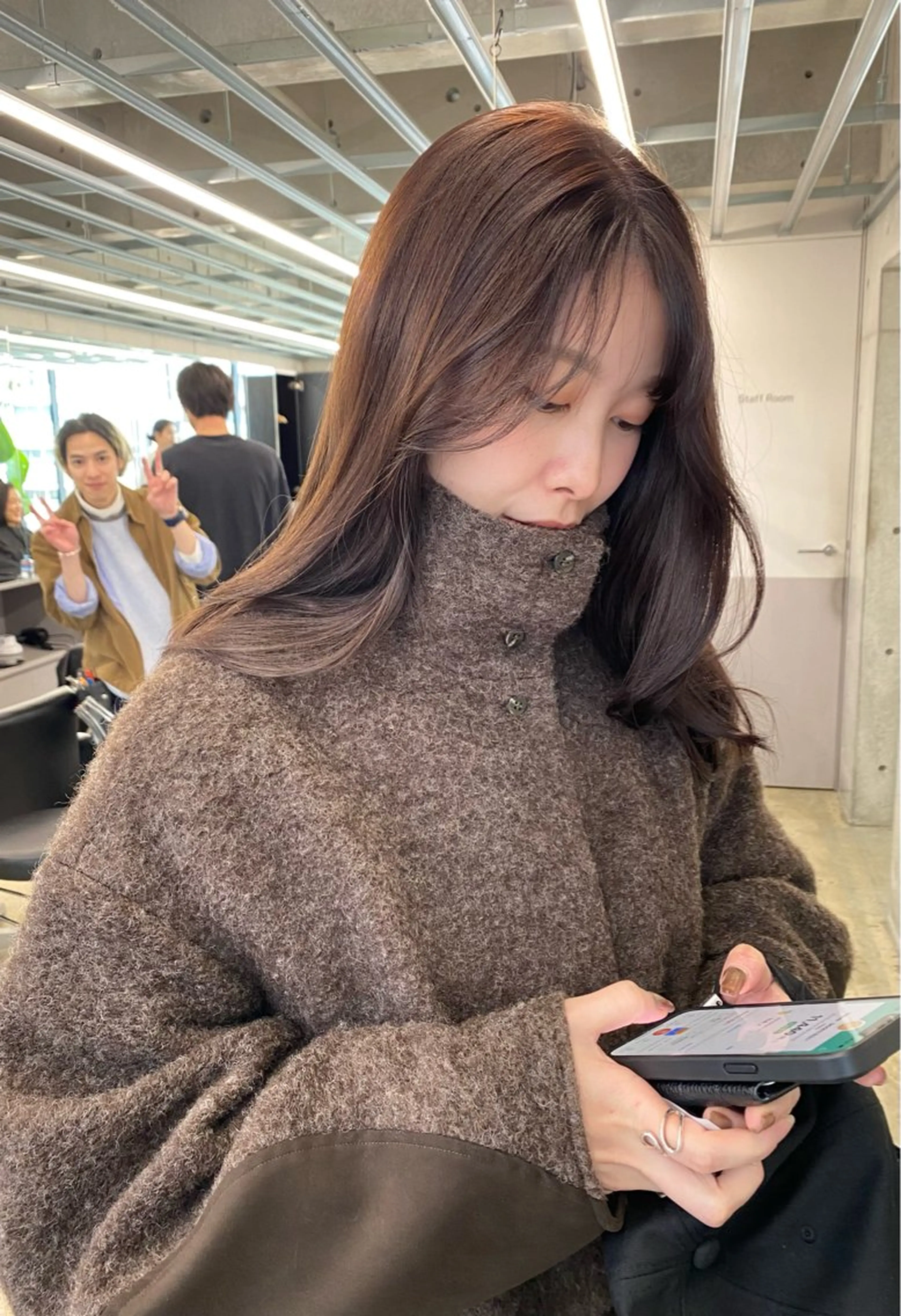 ロング カラー カット ヘアカラー トリートメント レイヤー/柔色 カラー/SAkiのヘアスタイル