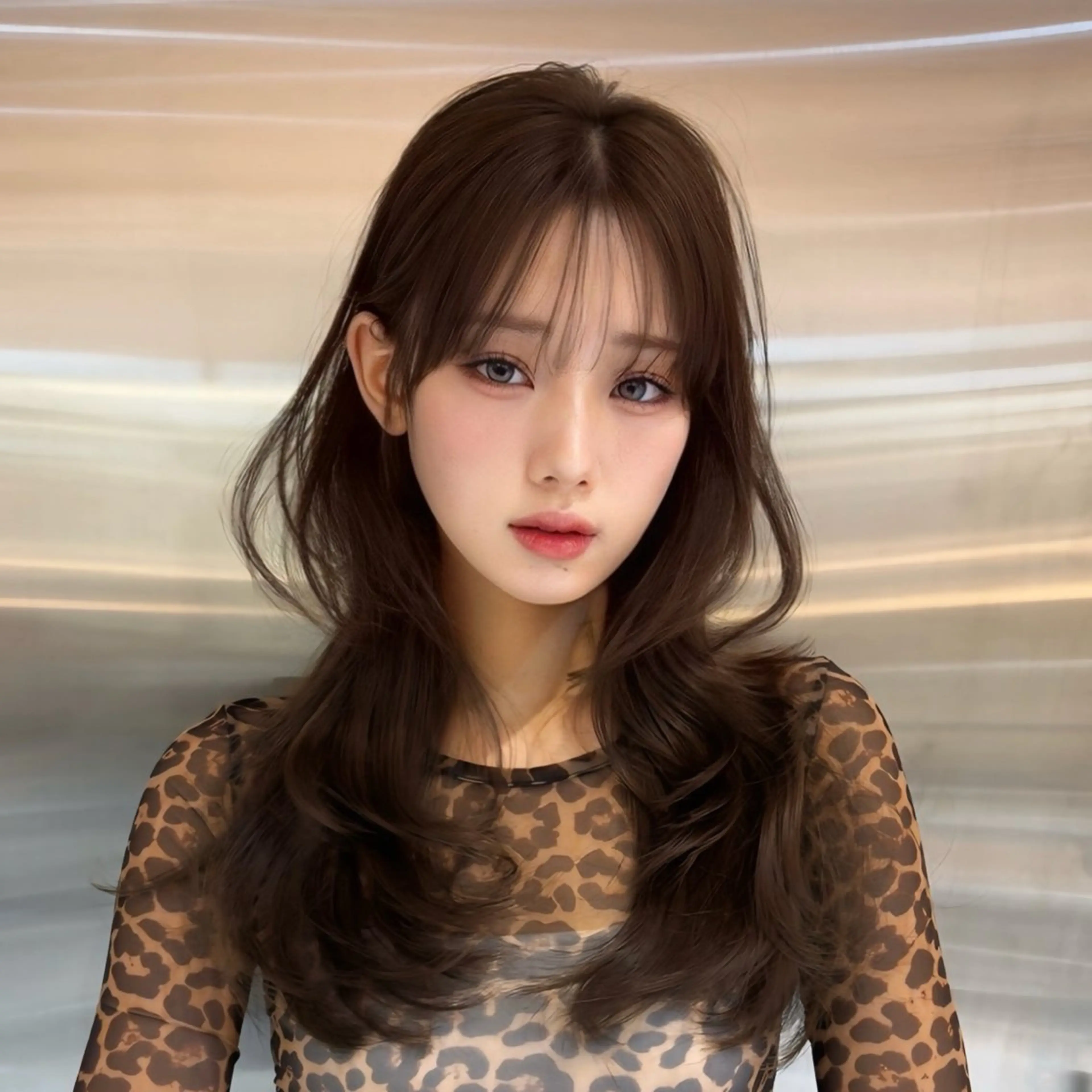 ロング 韓国風ヘア レイヤーカット ワンホンヘア ヘアカラー トリートメント 韓国/ワンホン/新宿 /Rumiのヘアスタイル