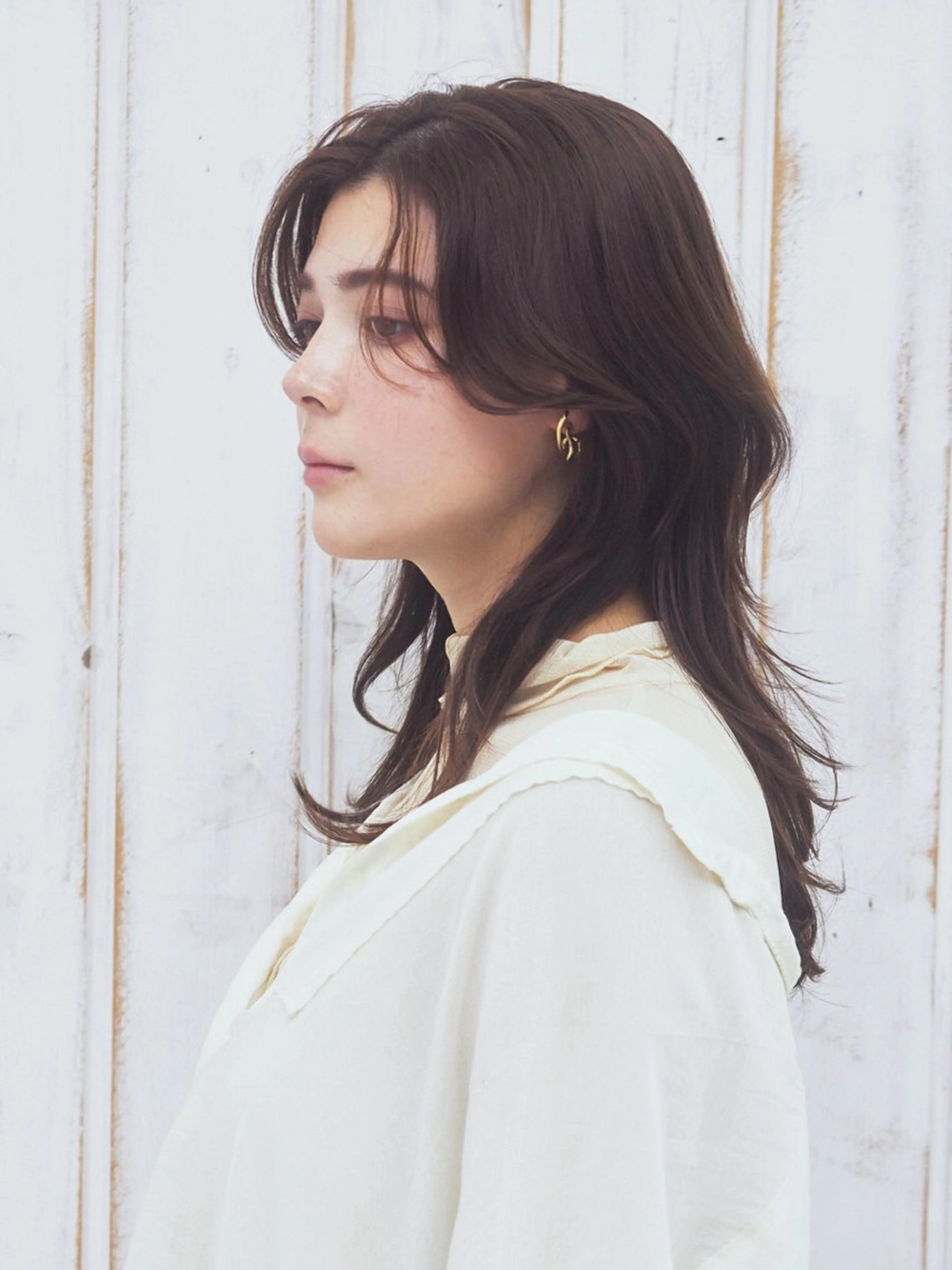 ロング カラー ブリーチ 透明感カラー ダブルカラー ブリーチなしカラー 顔まわりレイヤー 大人レイヤー& 透明感カラー💄のヘアスタイル