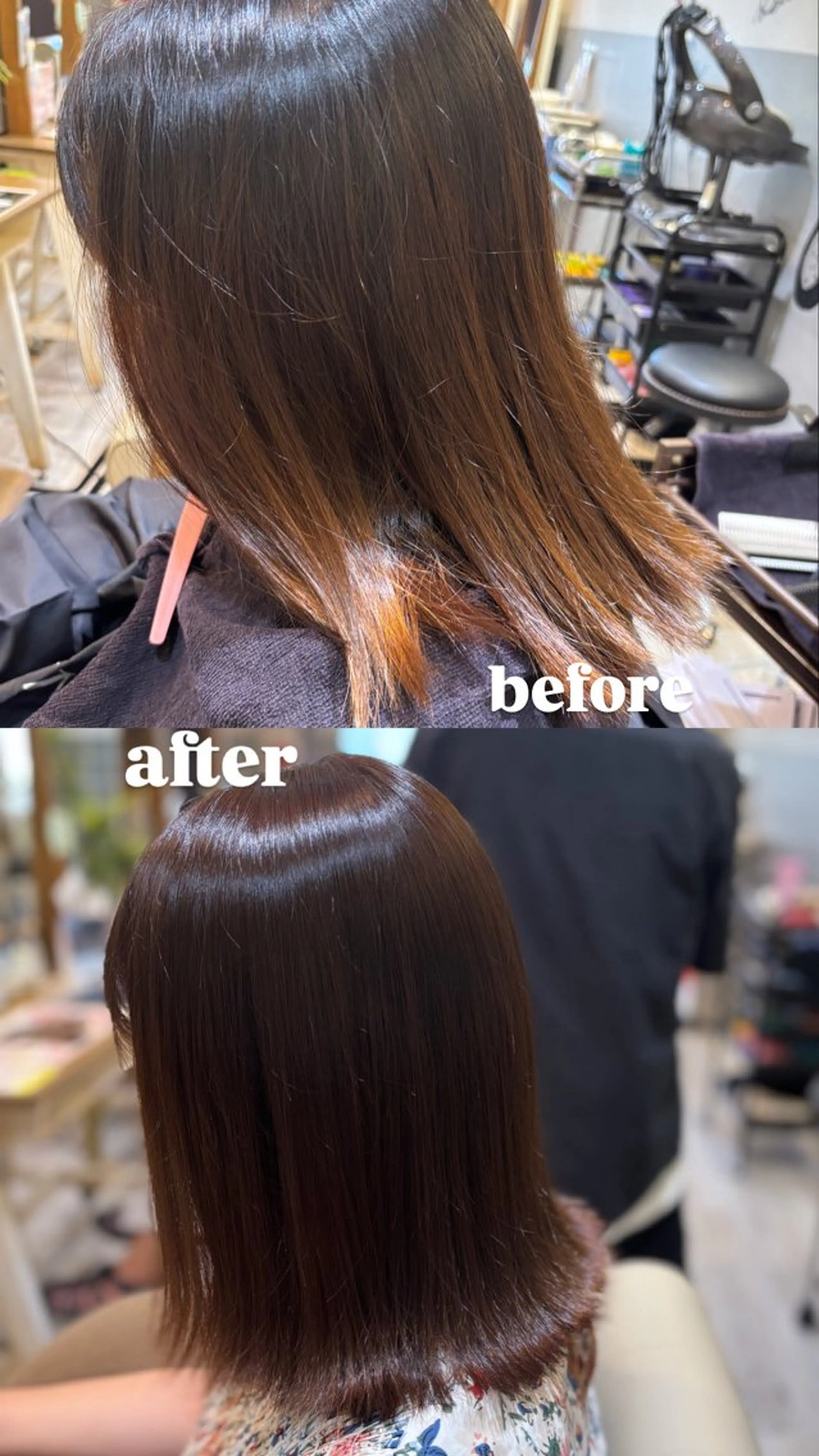 セミロング カラー ベージュカラー インナーブリーチ募集 おおつる🌻のヘアスタイル