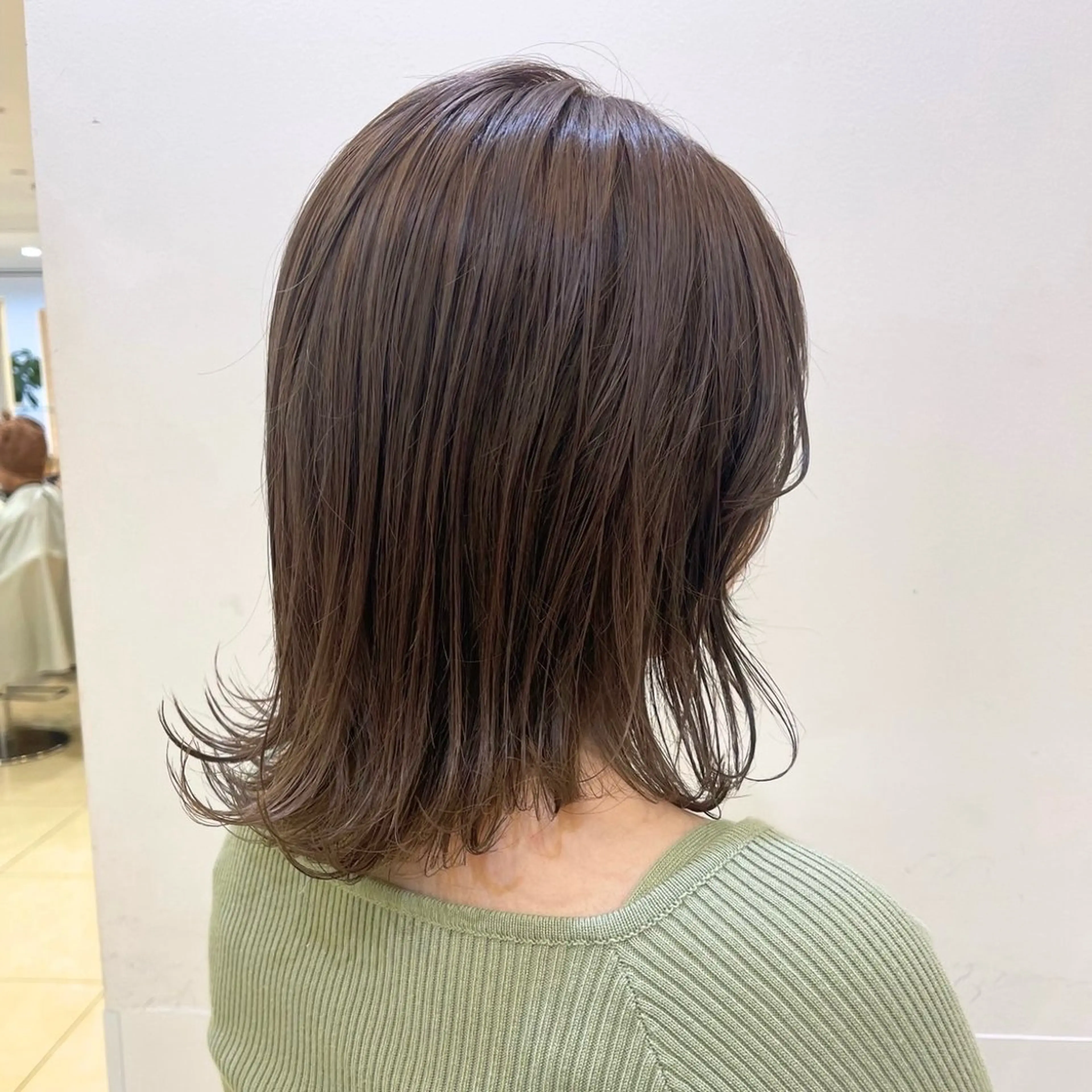 ミディアム カラー ヘアカラー 吉永 百合香のヘアスタイル